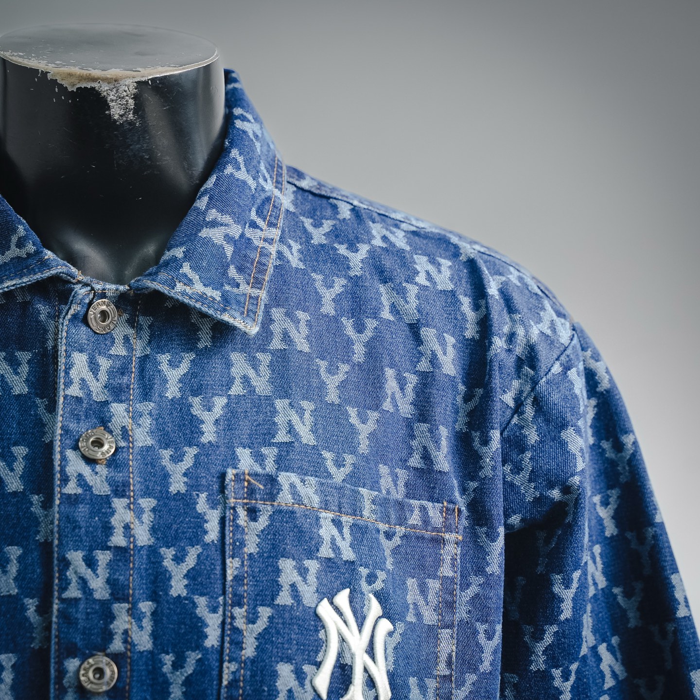 Ml embroidered denim shirts
