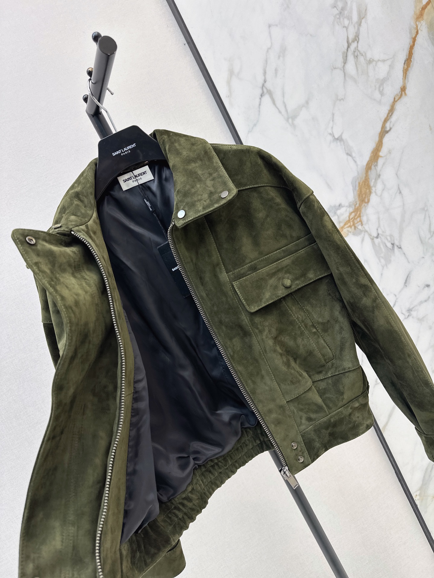 Sain 26fw suede leather jacket