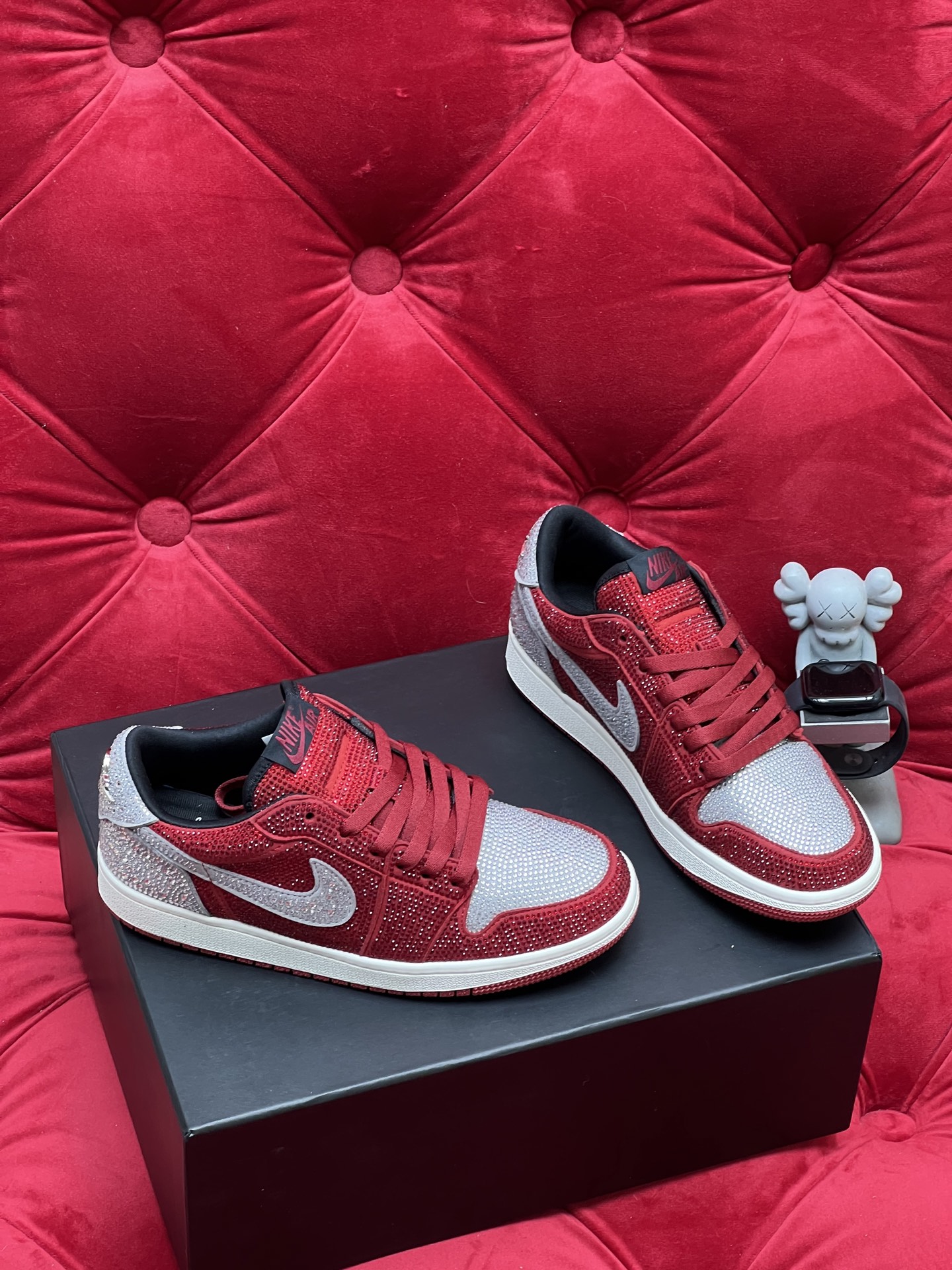 Air rhinestone sneakers