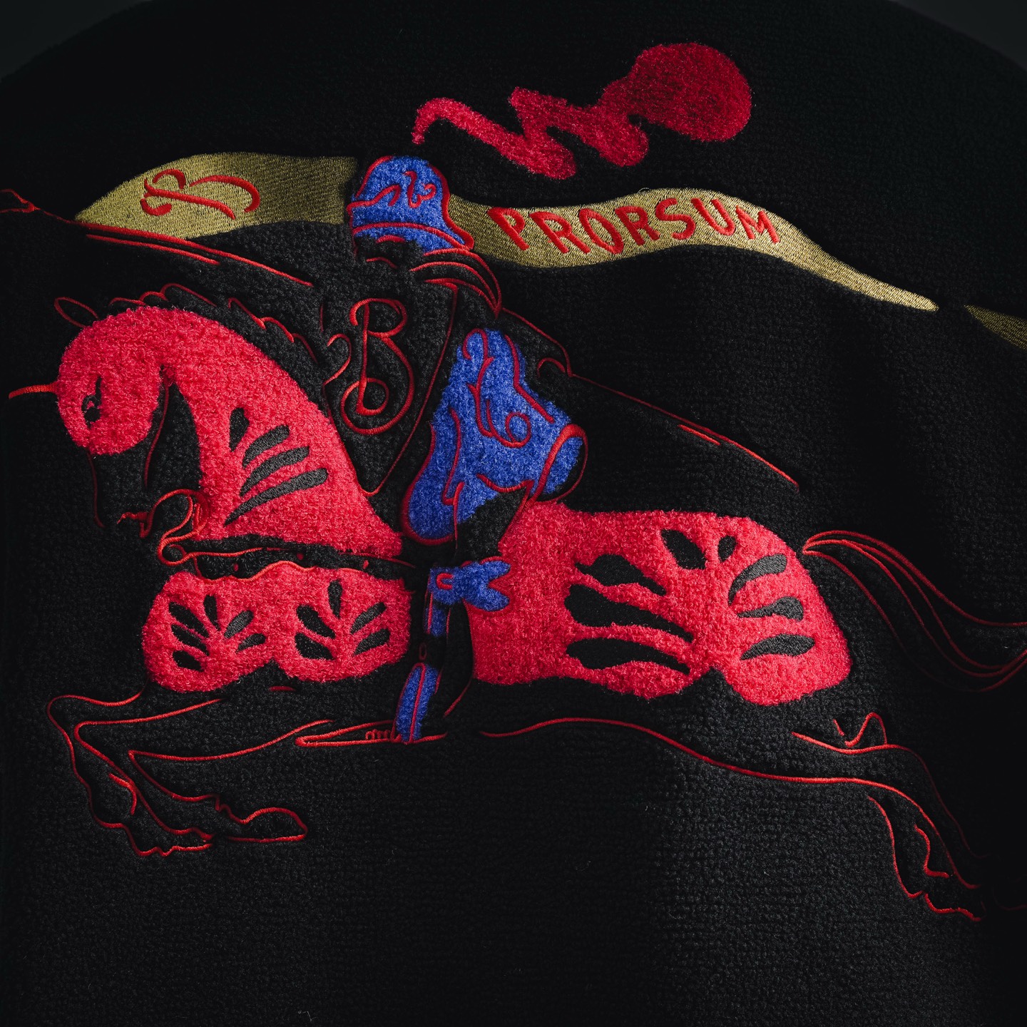 Bur flocked embroidered jacket