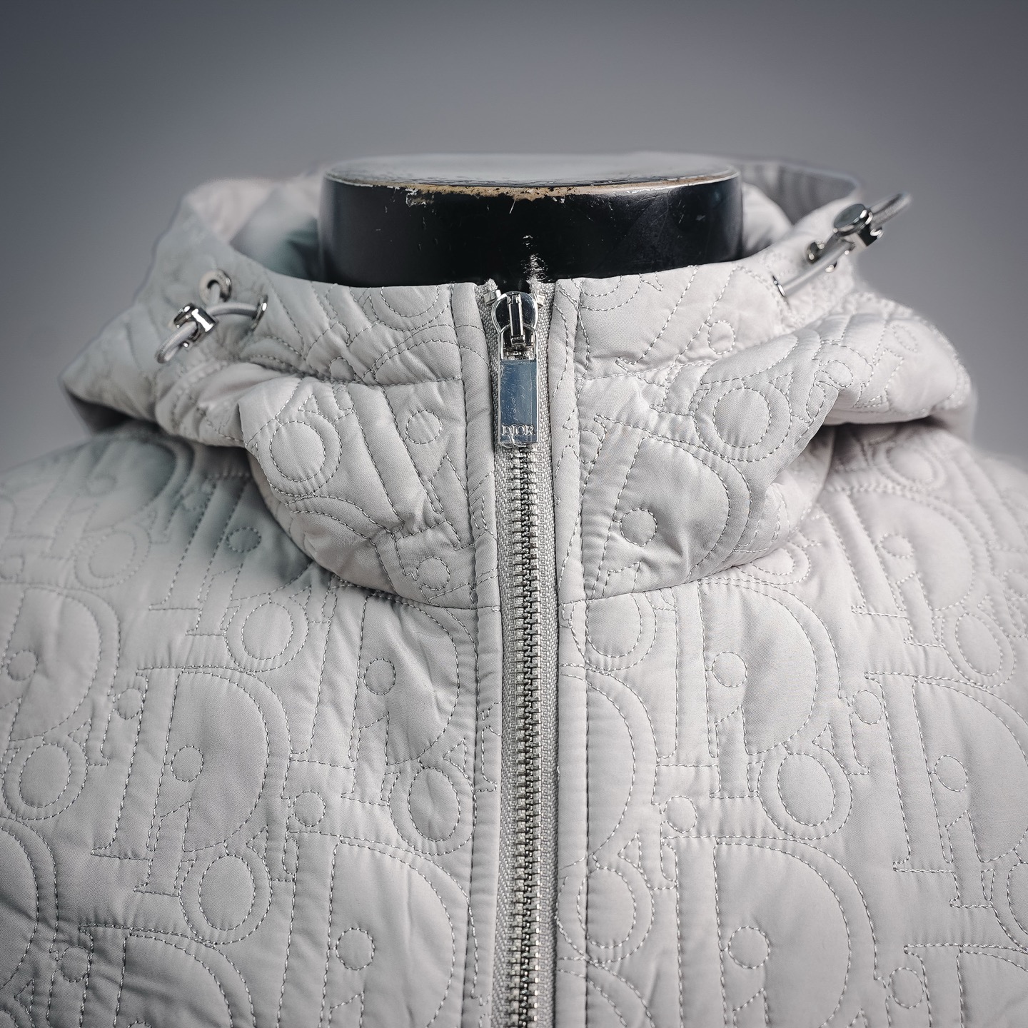 CD quilted embossed jacket
