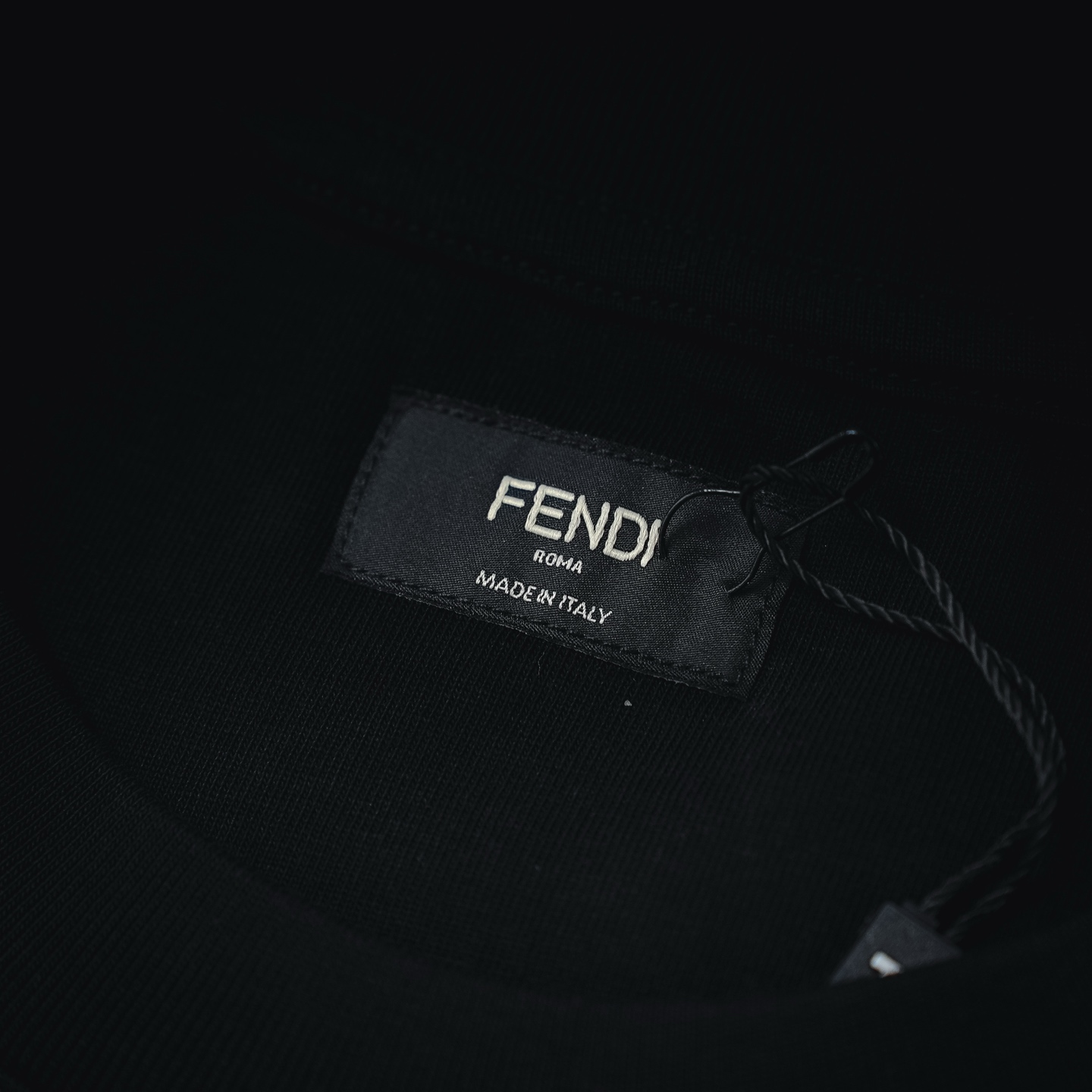 Fend rhinestone signature t-shirt