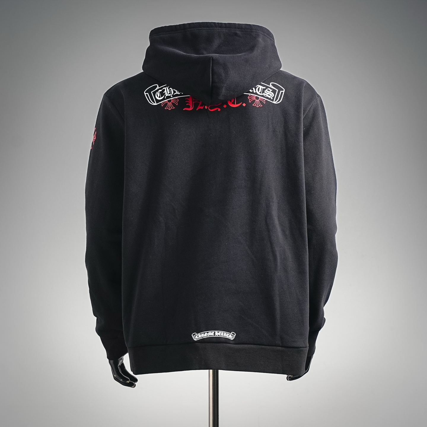 Chrome printed hooded jacket