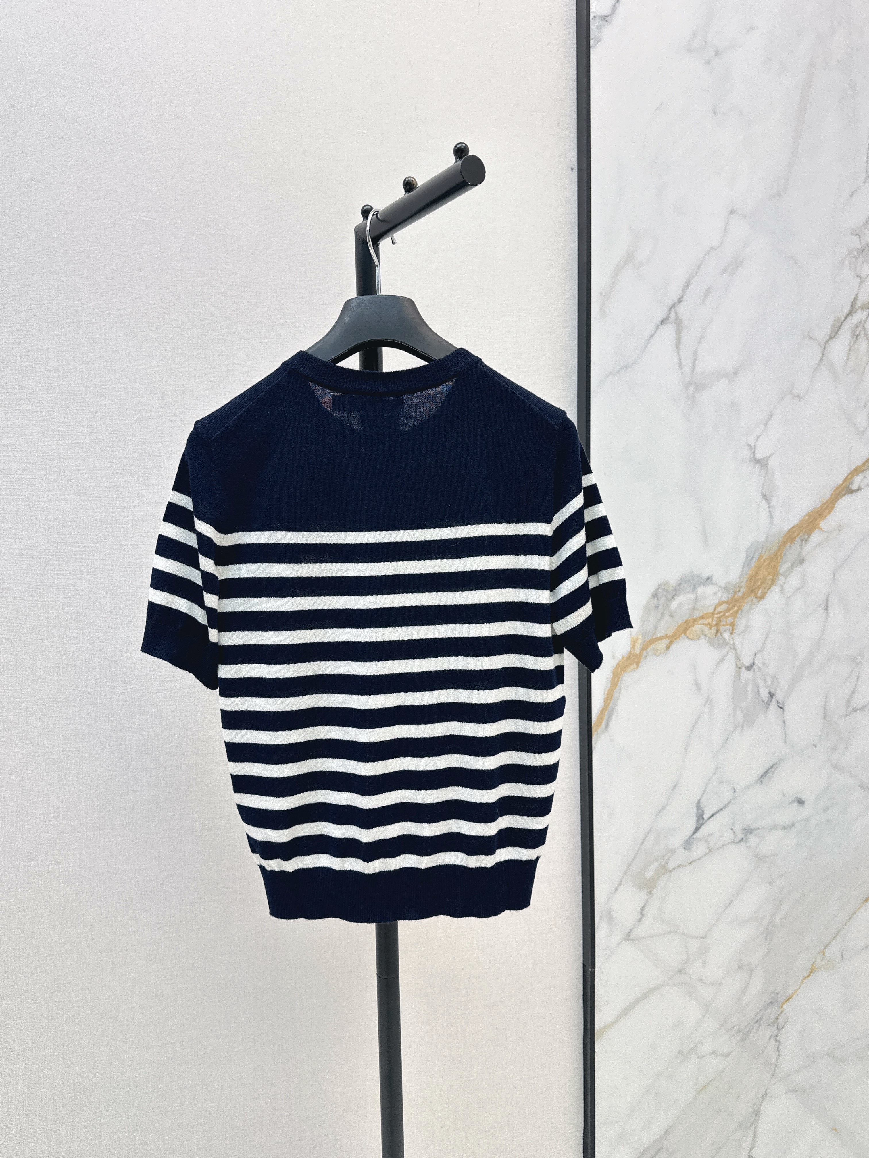 CD 26ss bow embroidery knit sweater