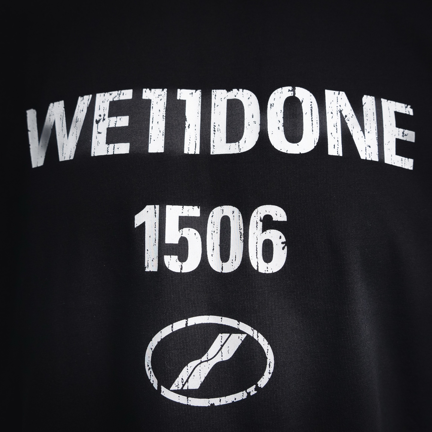 We11 letter pirnt t-shirt
