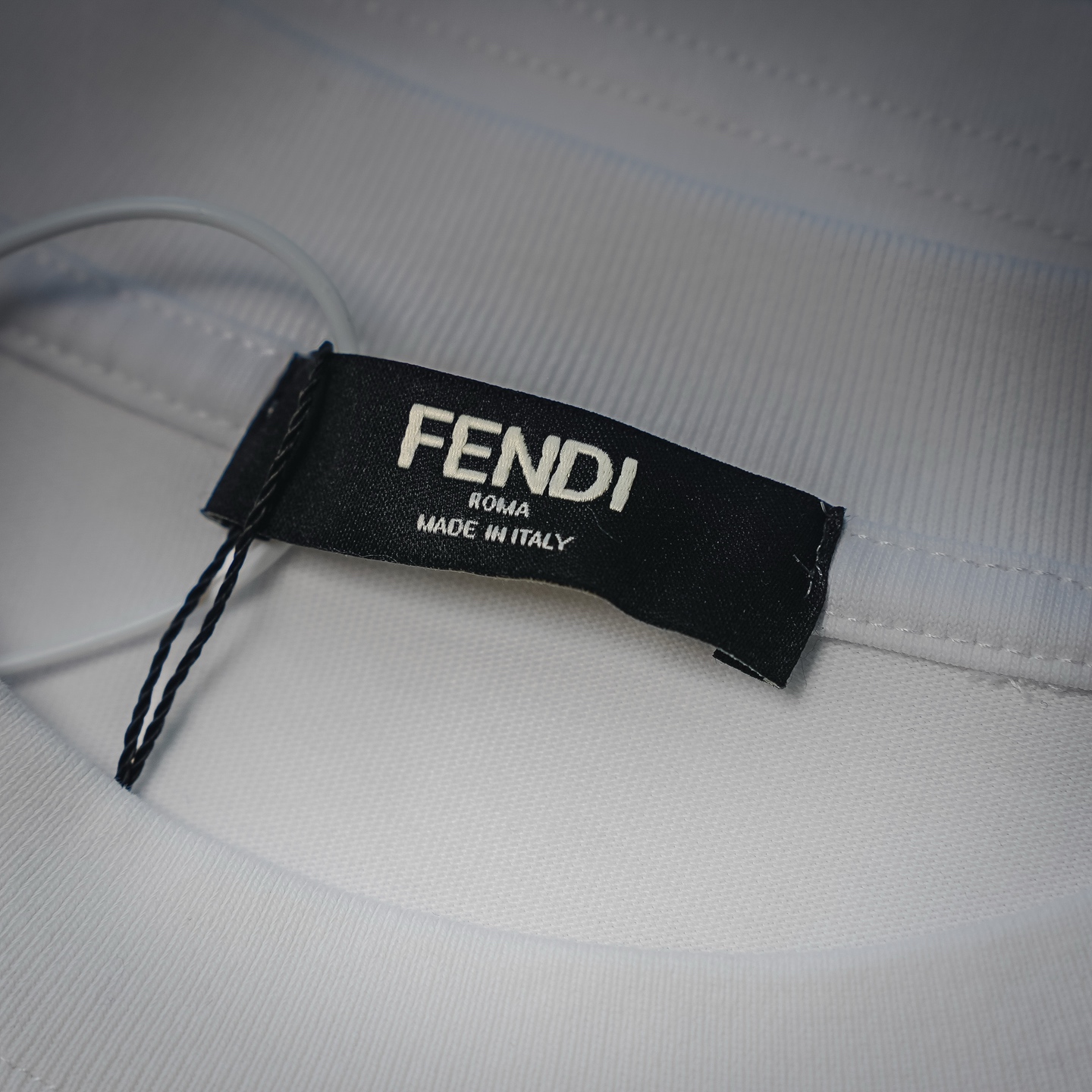 Fend letter embroidered t-shirt