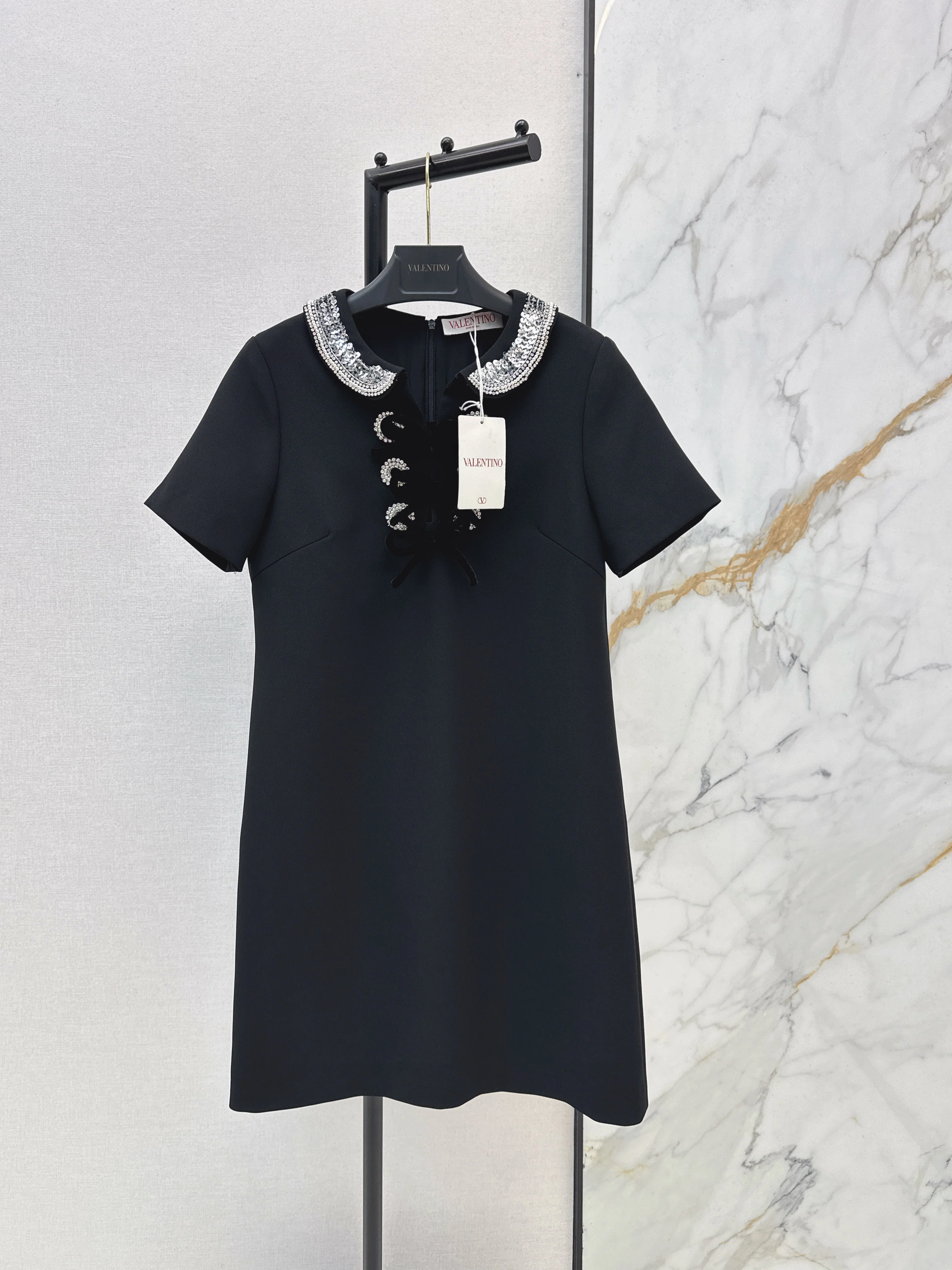 Valen 26ss beading sequins dress