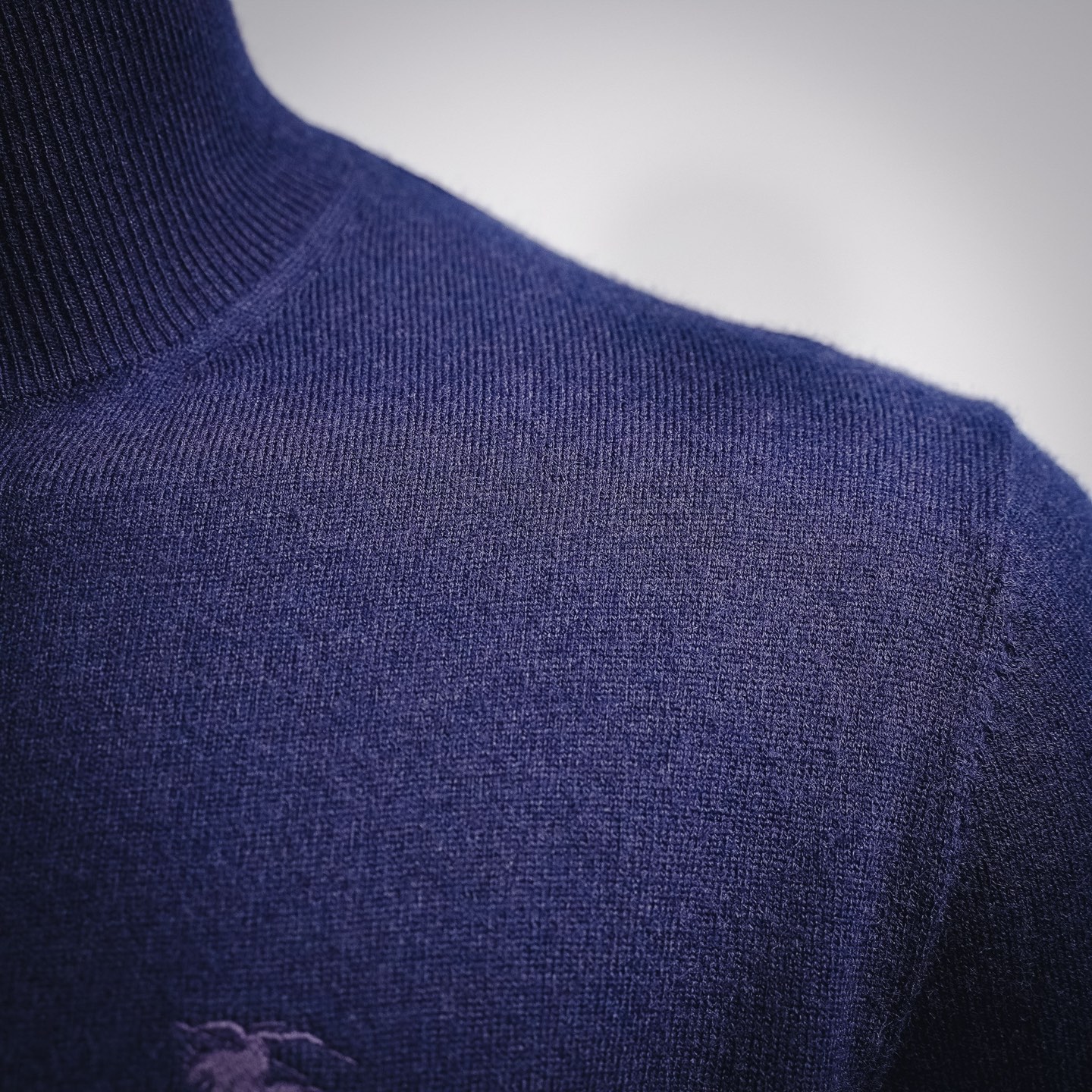 Bur half-zip knit sweater
