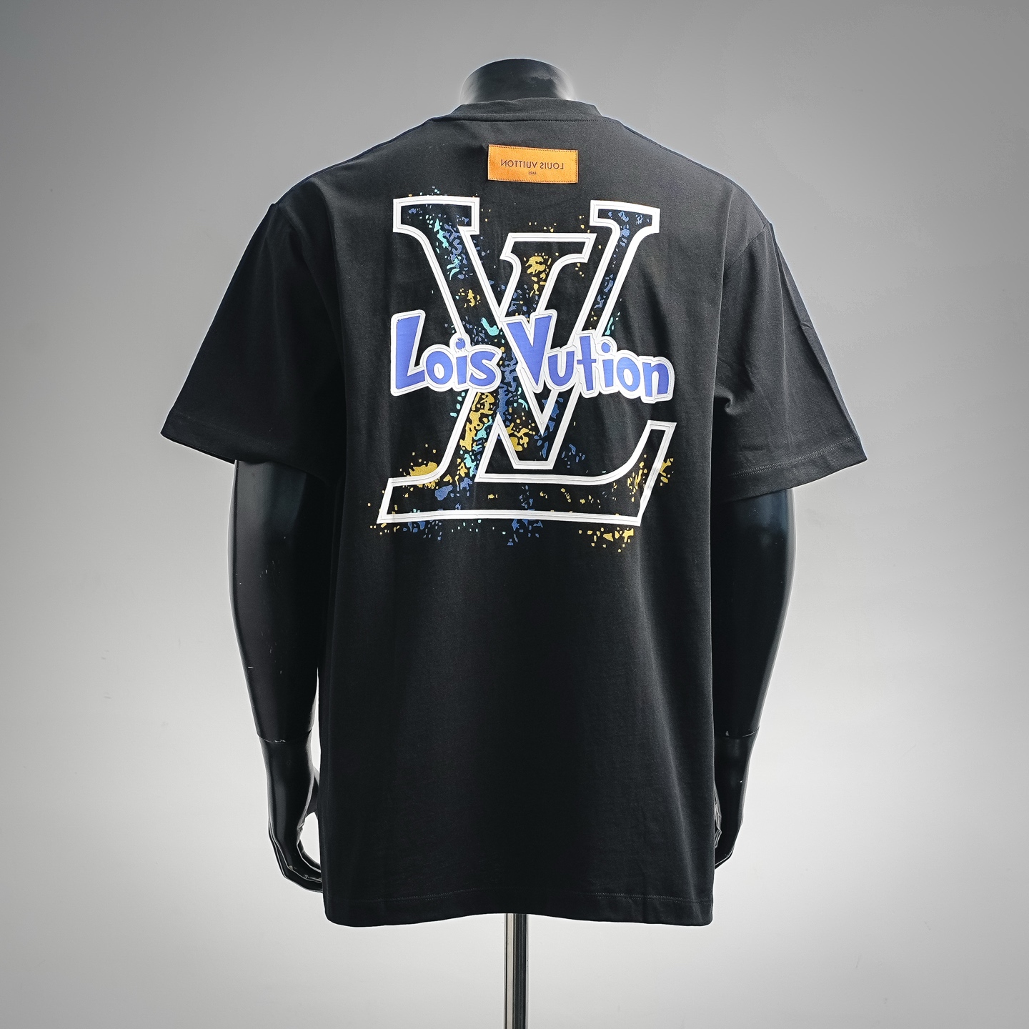 Louis graffiti-print logo t-shirt