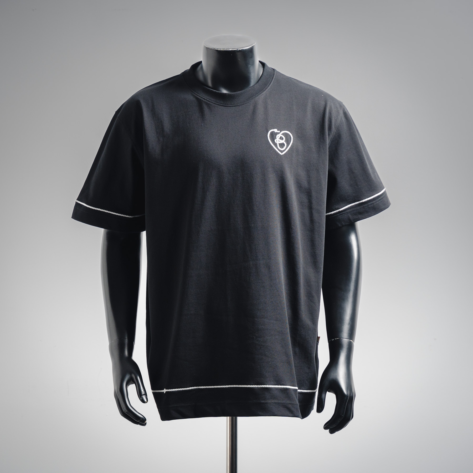 Bur letter jacquard t-shirt