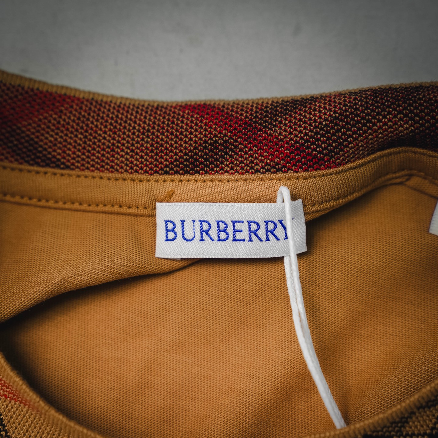 Bur plaid crew-neckt-shirt