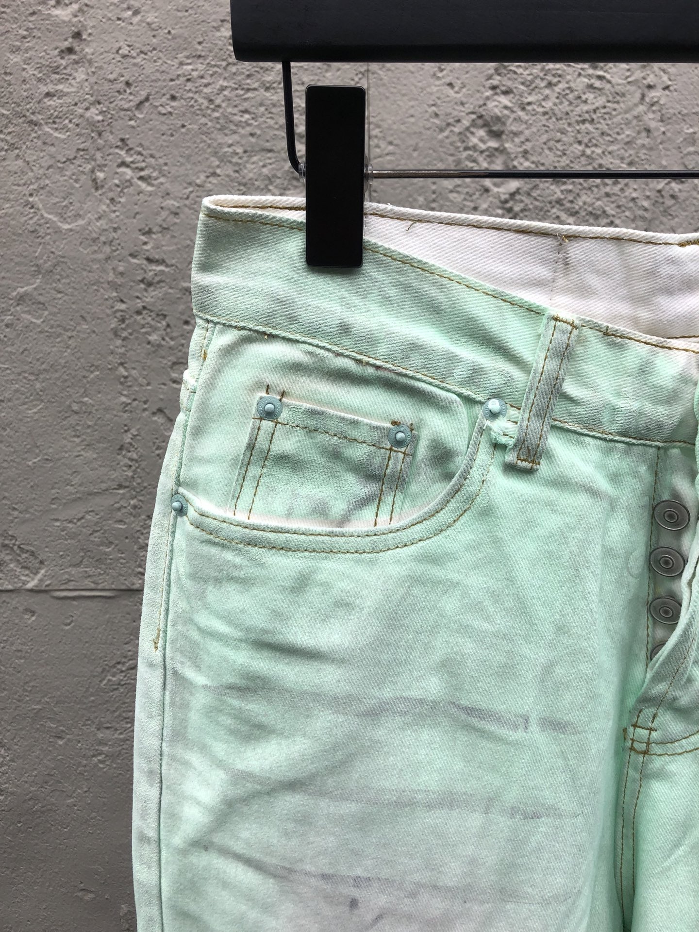 Acne washed wide-leg jeans