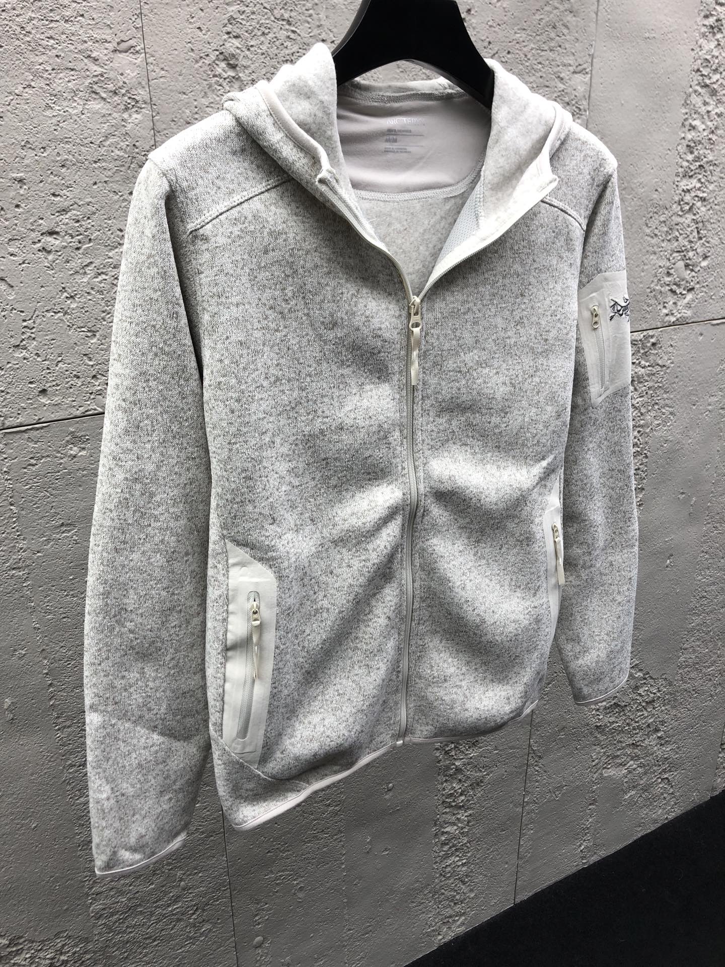 Arcter hooded knit coat