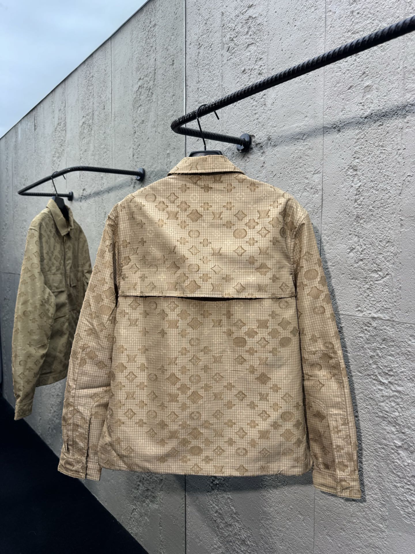 Louis all-over jacquard zip-up jacket
