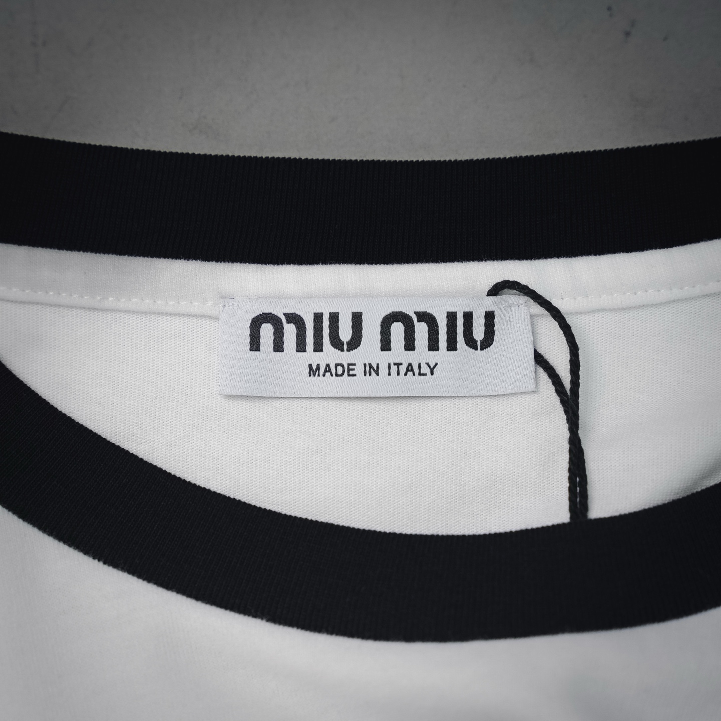Miu splicing sweatshirt