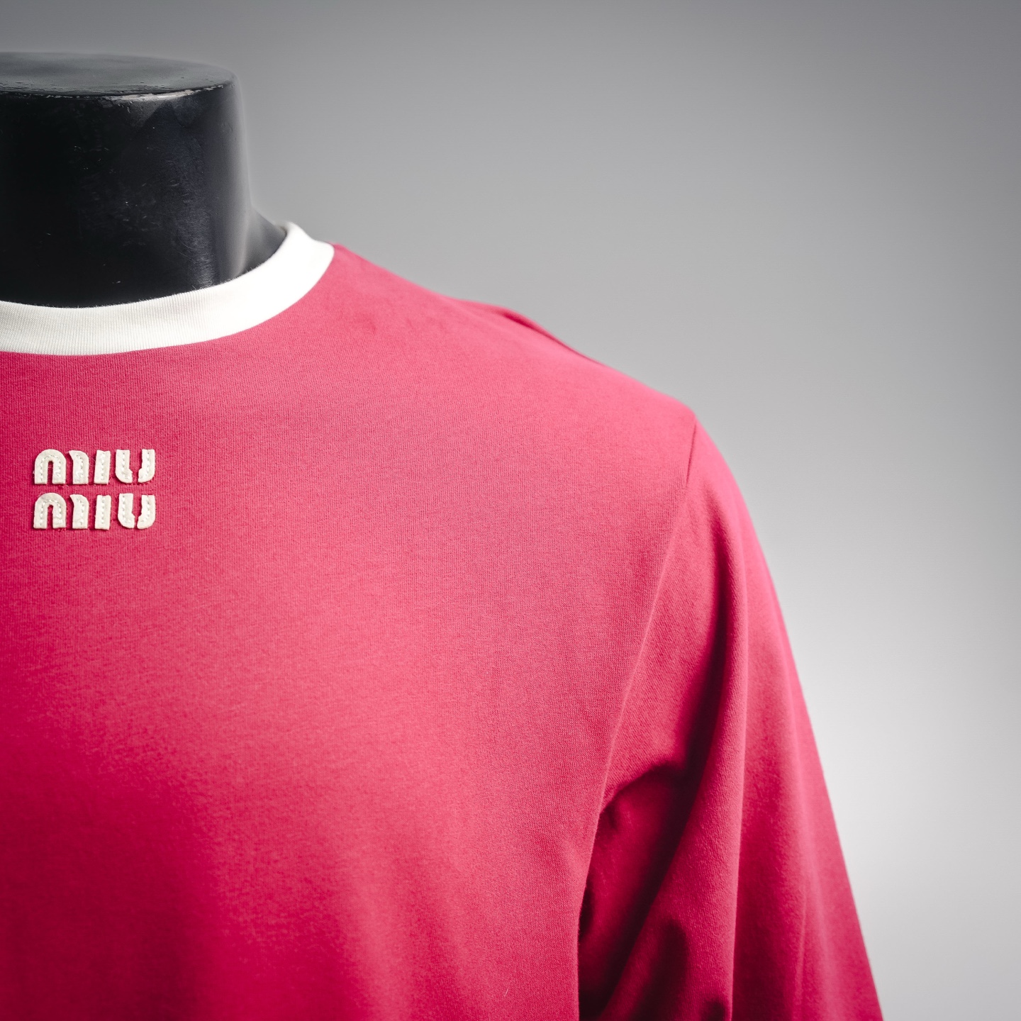 Miu splicing sweatshirt