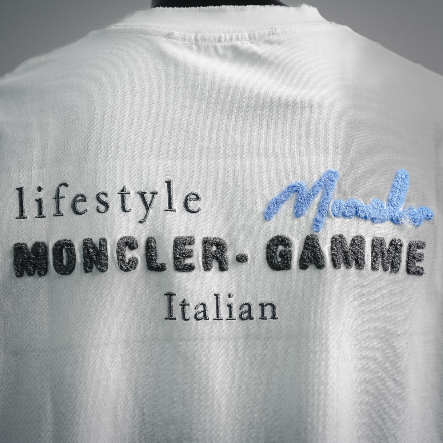 Mon gradient embroidered t-shirt