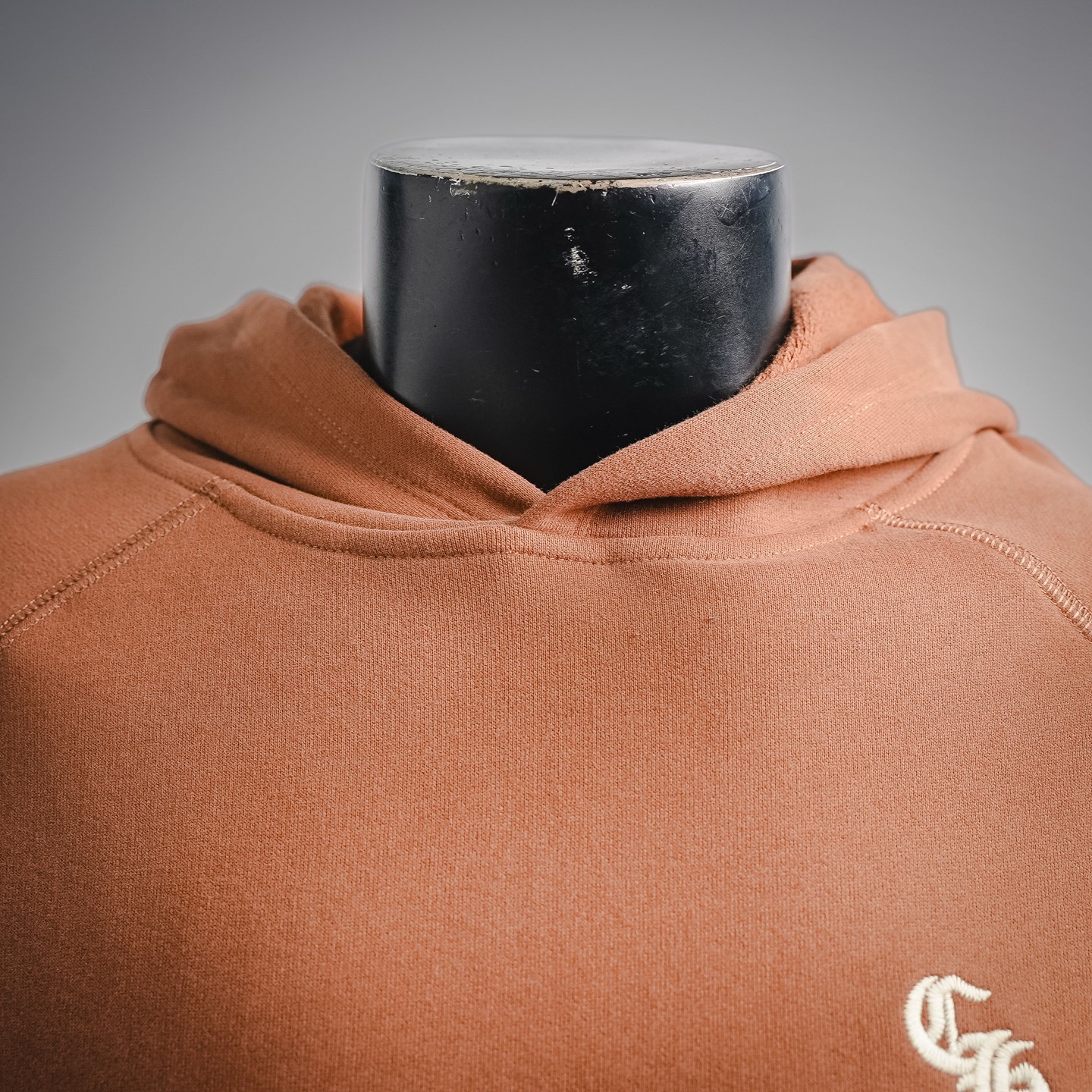 Chrome embroidered hoodie