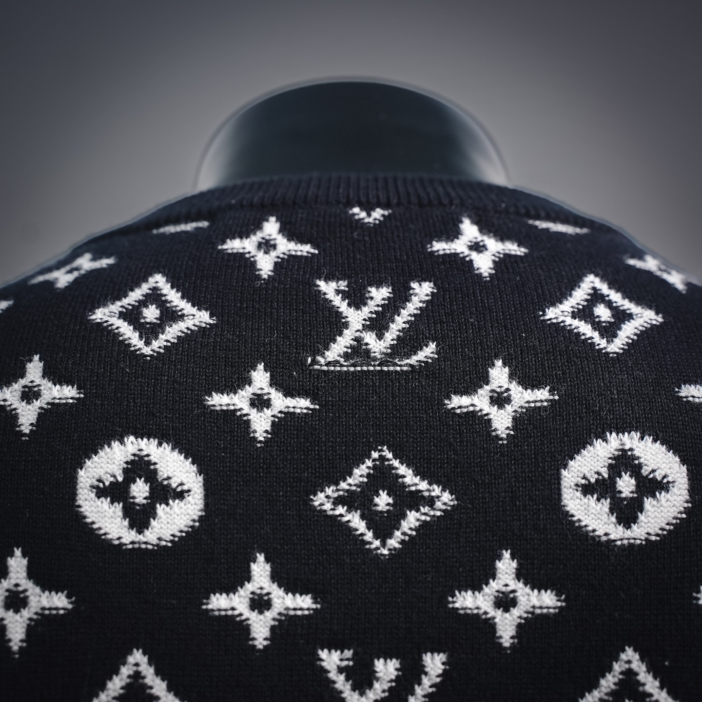 Louis graffiti jacquard sweater