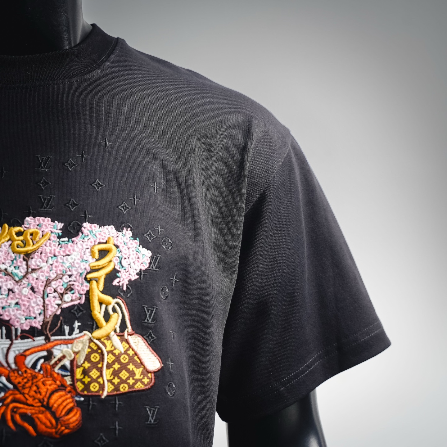 Louis graphic embroidered t-shirt