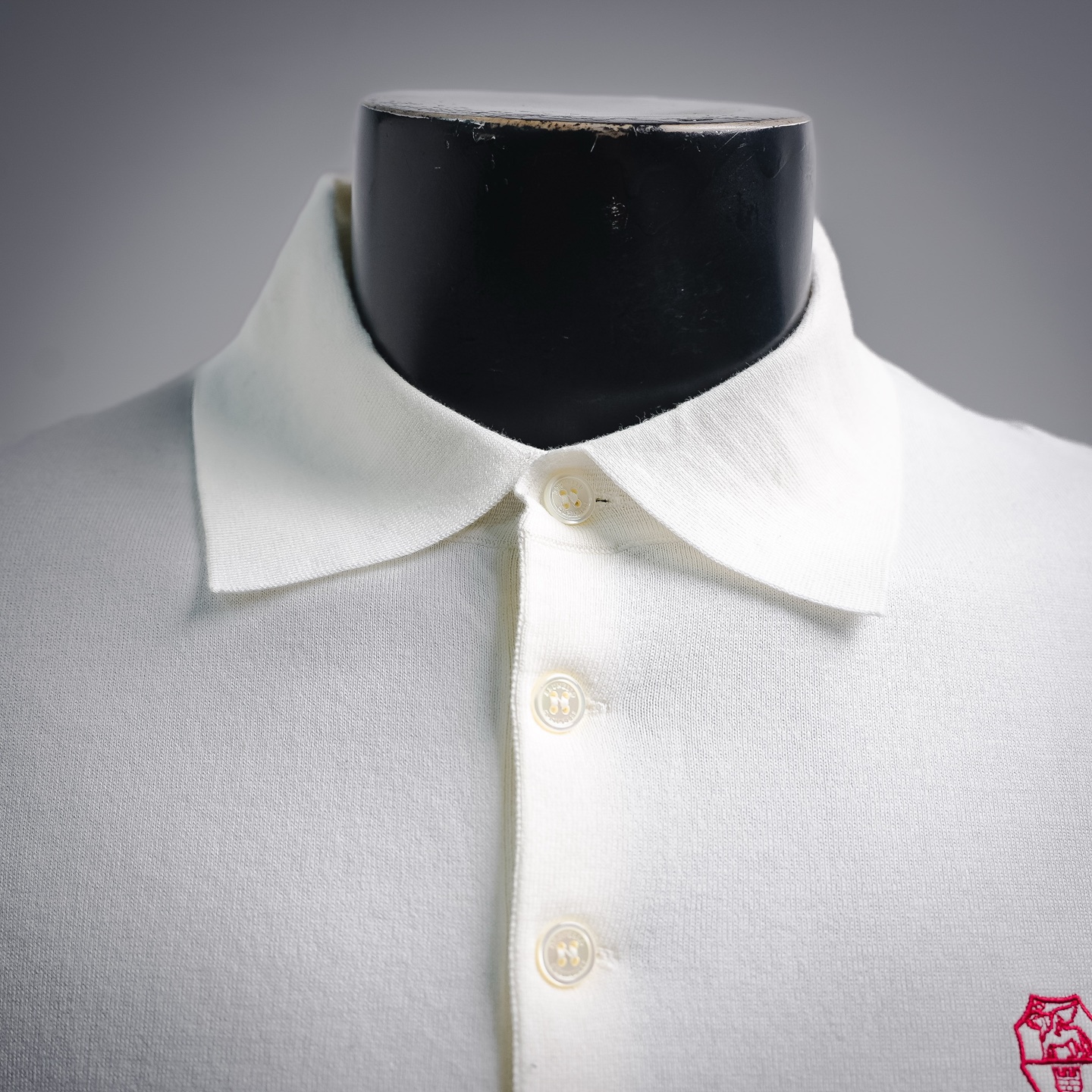 Brunello badge knit t-shirt