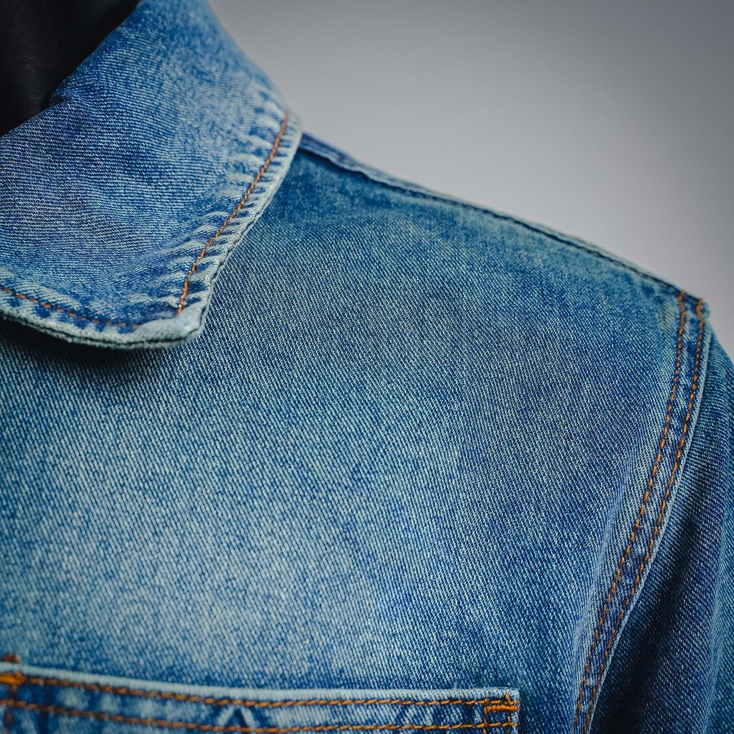 Louis embossed denim jacket