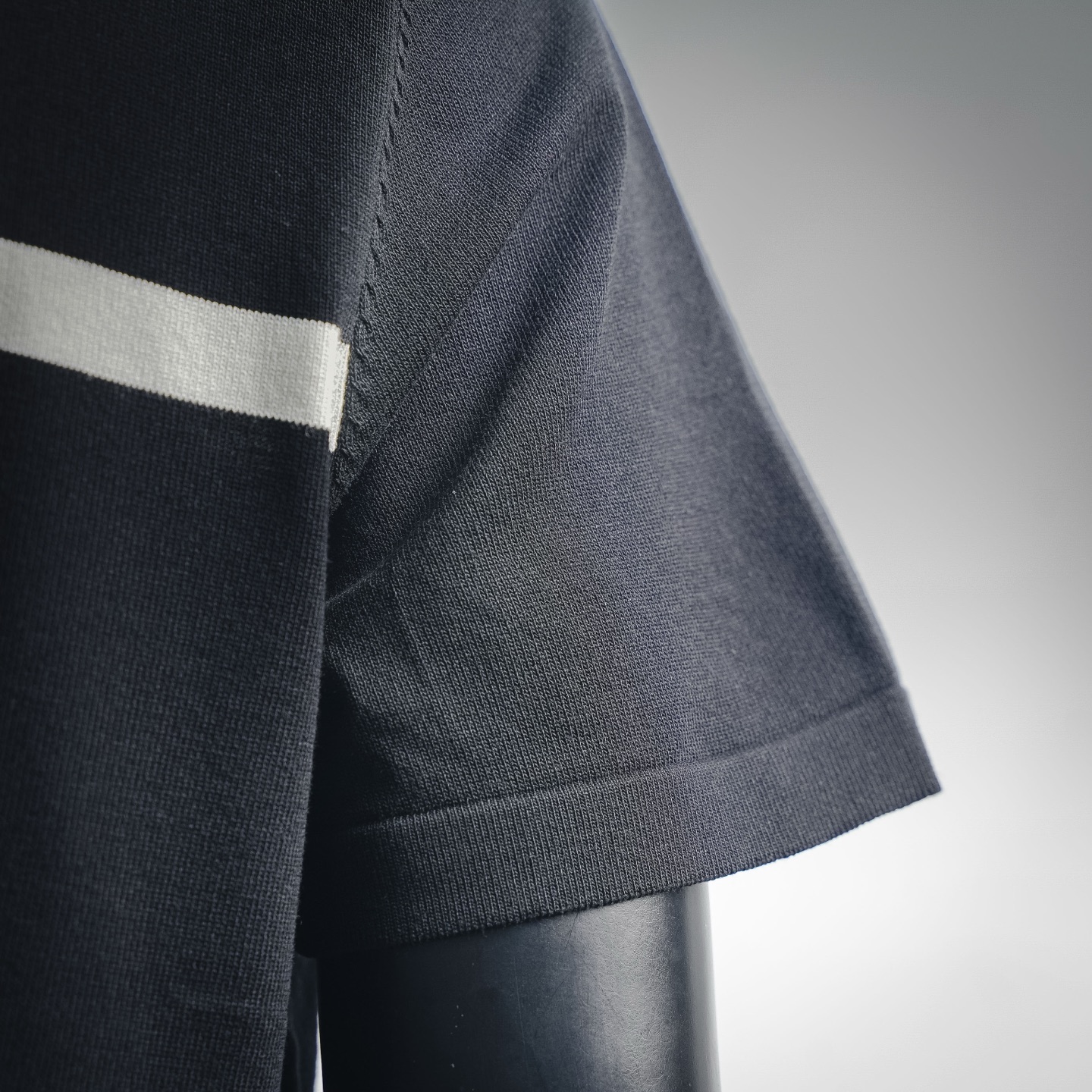 Louis stripe jacquard polo