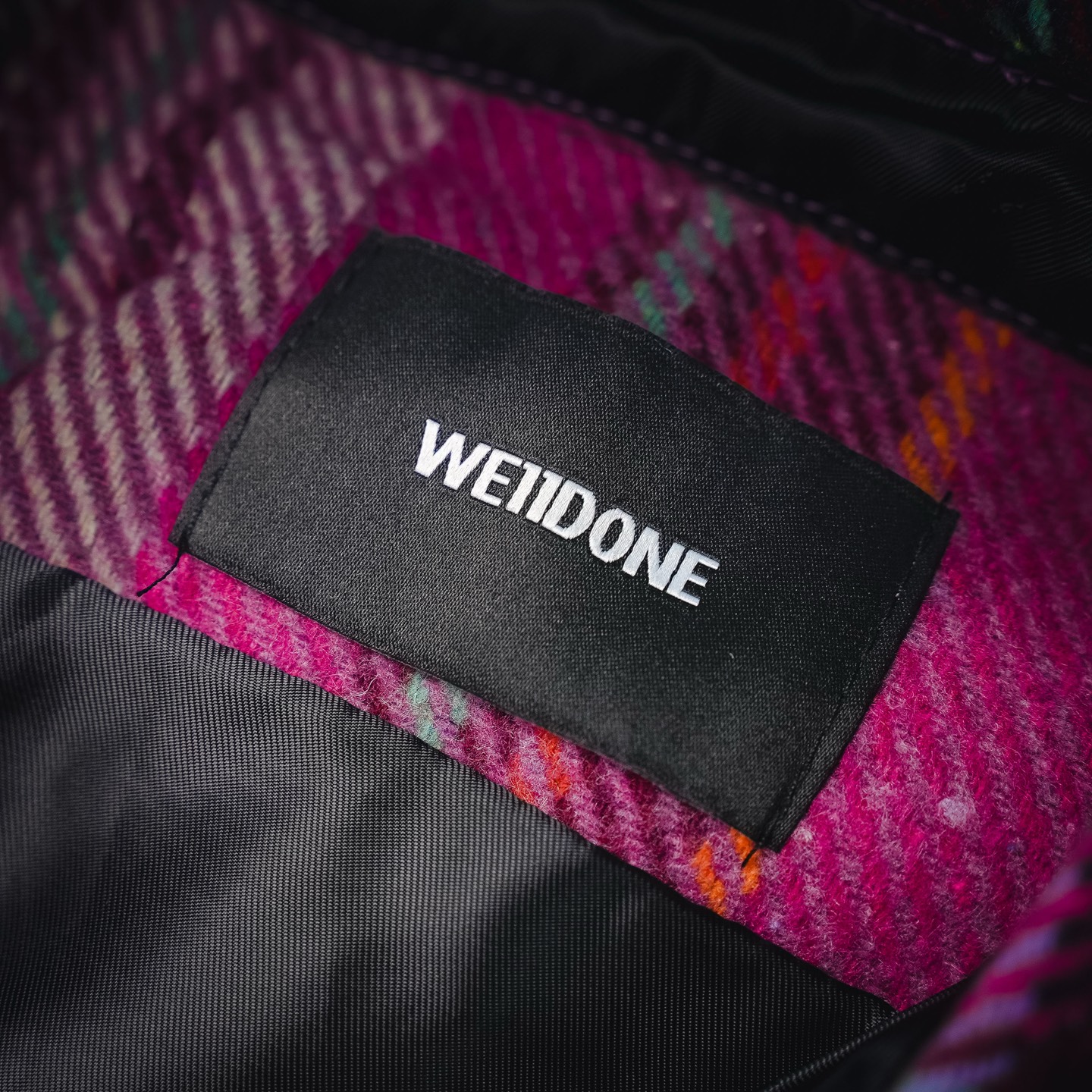 We11 pink plaid shirt