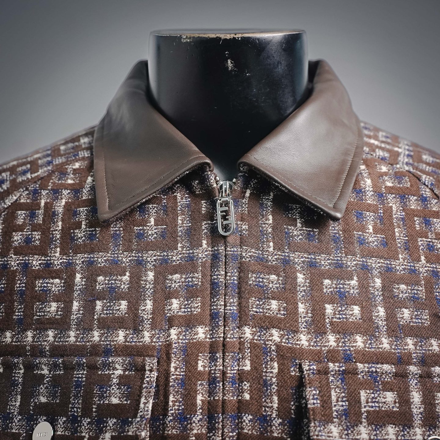 Fend monogram tweed jacket