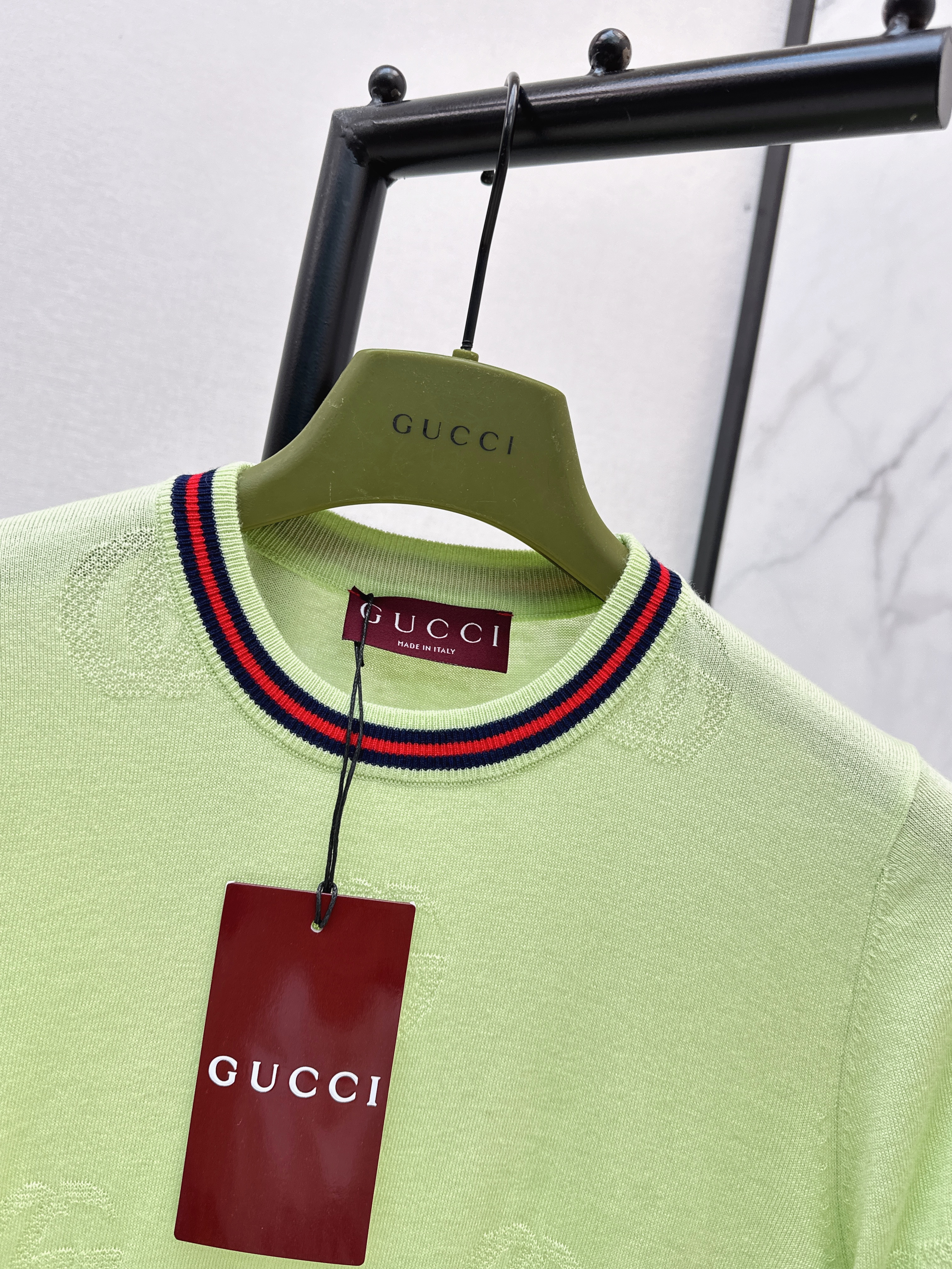 Guc 26ss jacquard sweater