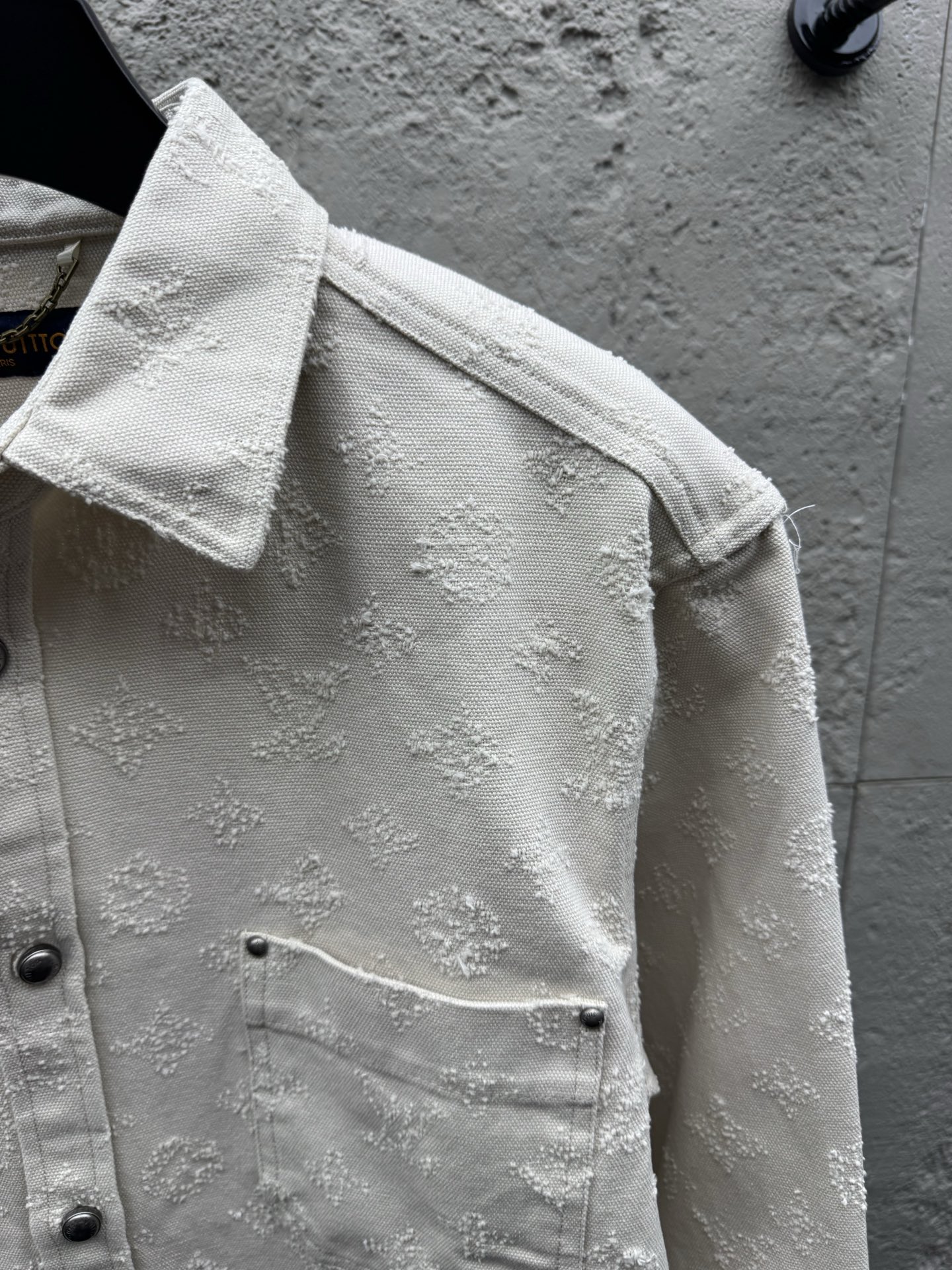 Louis embroidered jacquard denim jacket