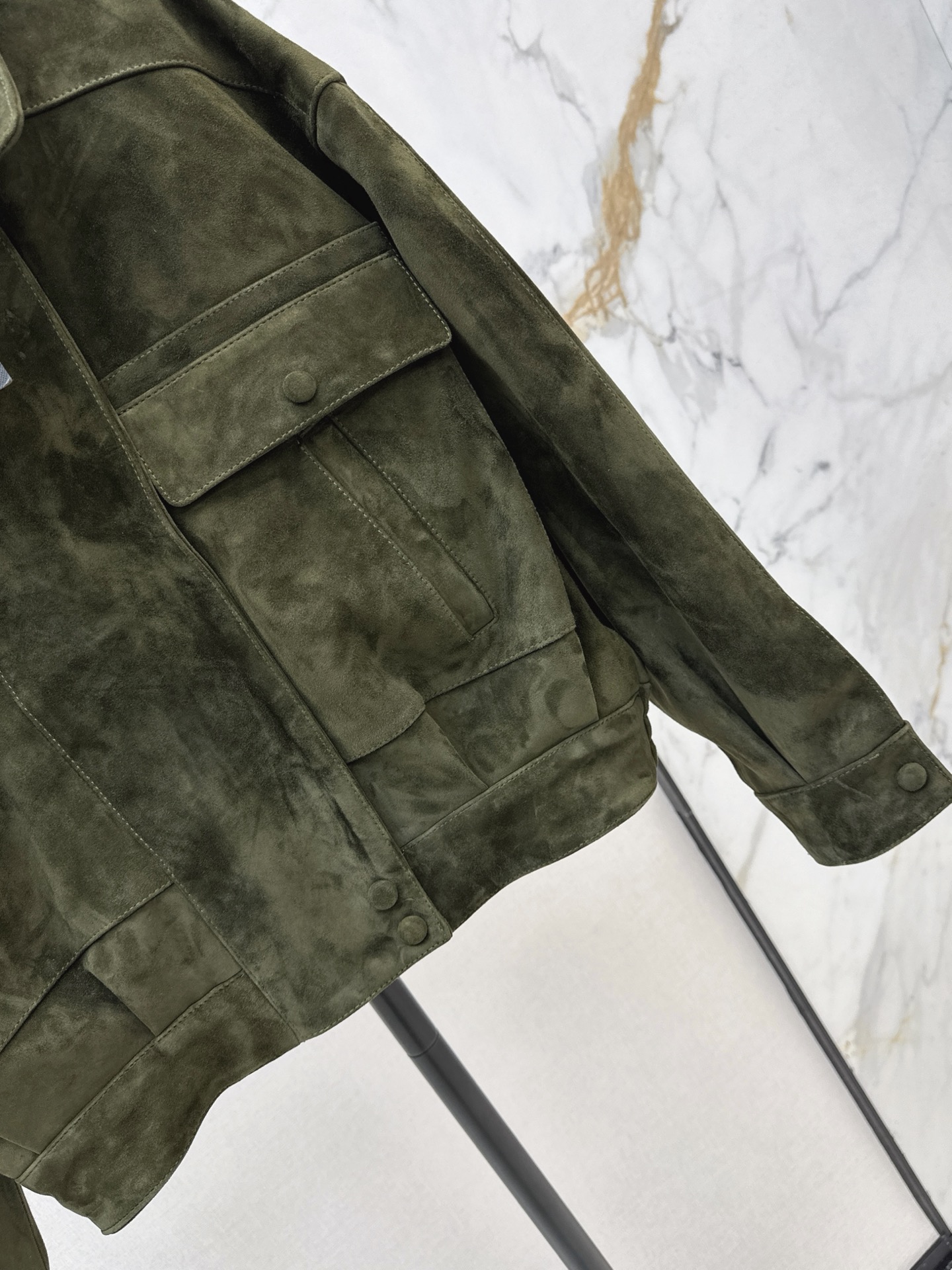 Sain 26fw suede leather jacket