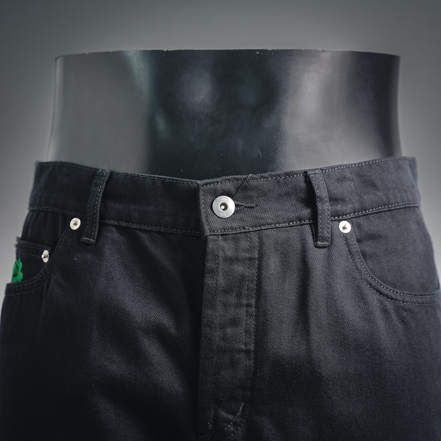 CD embroidered jeans