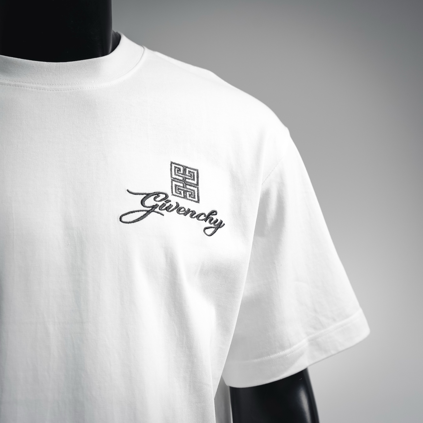 Given embroidered t-shirt