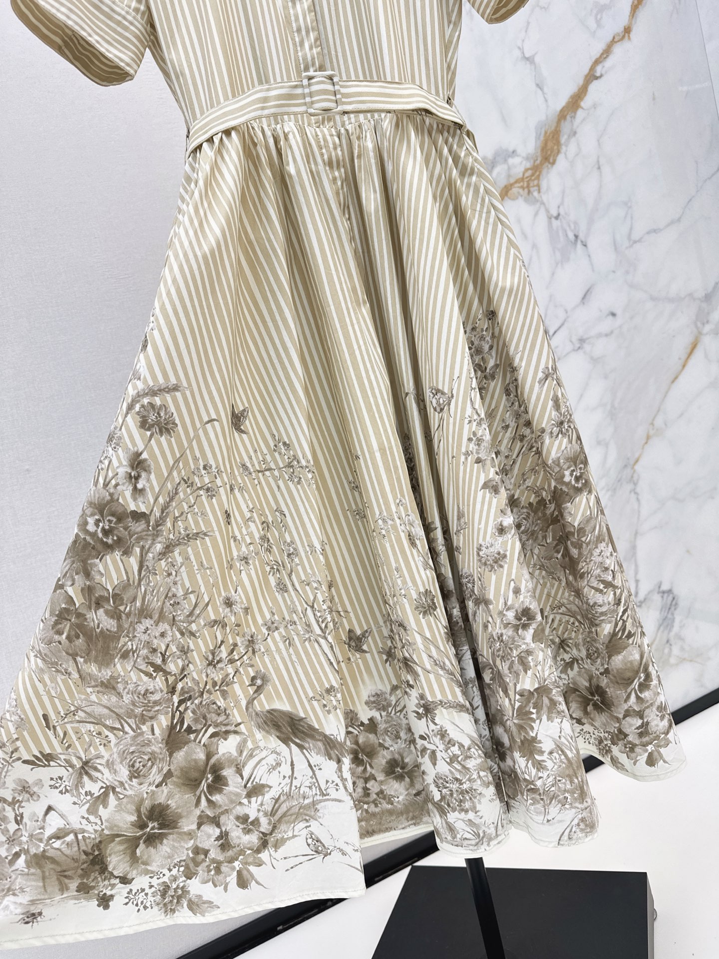 CD 26fw stripe print dress