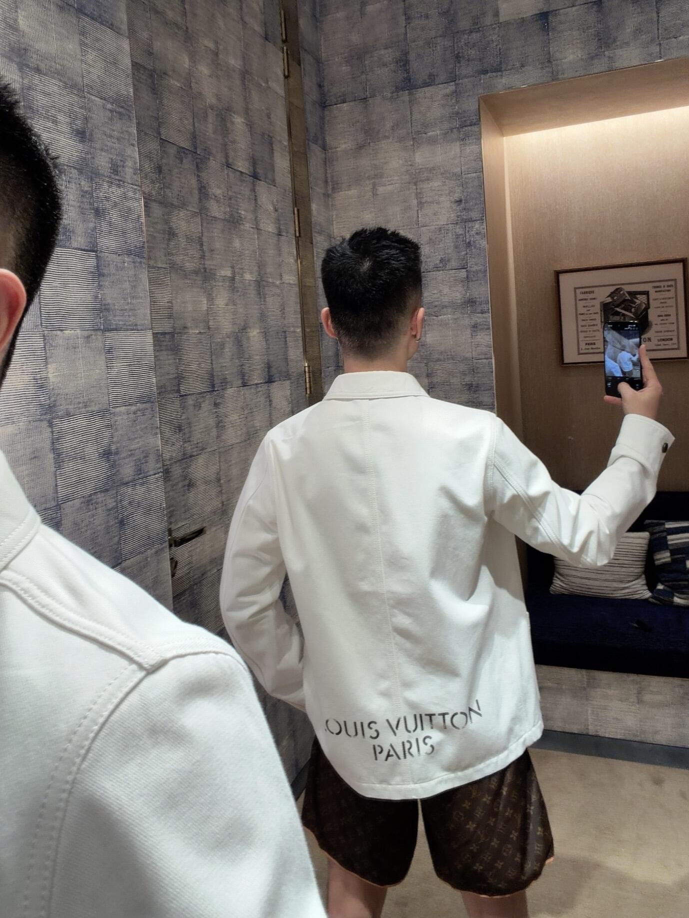 Louis pockets printed jacket