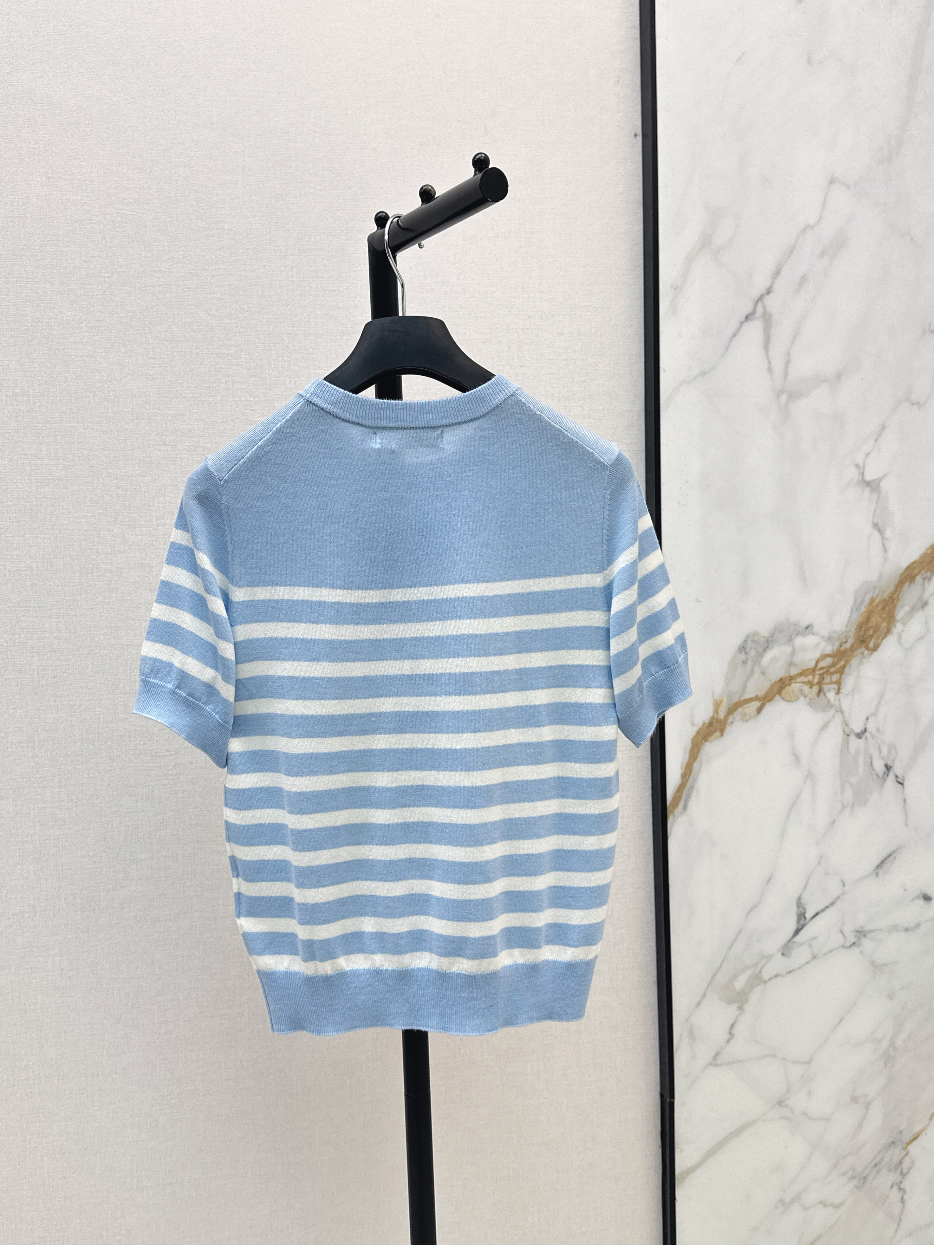CD 26ss bow embroidery knit sweater