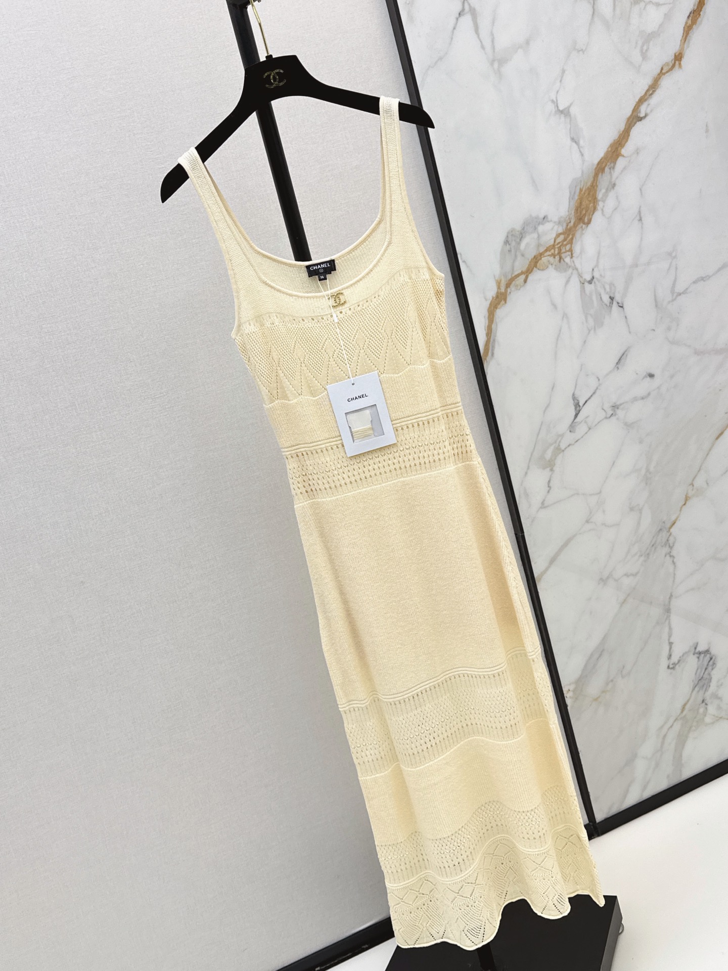 Chan 26ss hollow slip dress