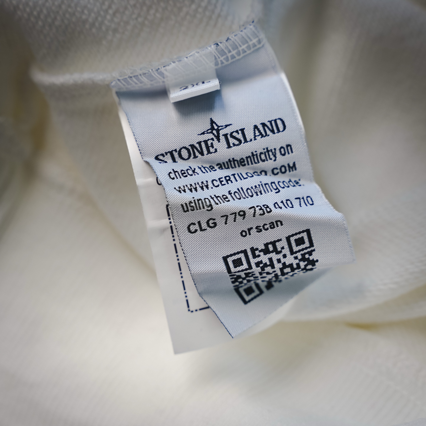 Stone logo badge sweatshirt
