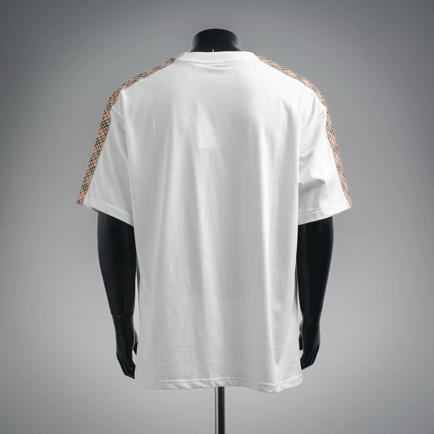 Bur plaid embroidered t-shirt