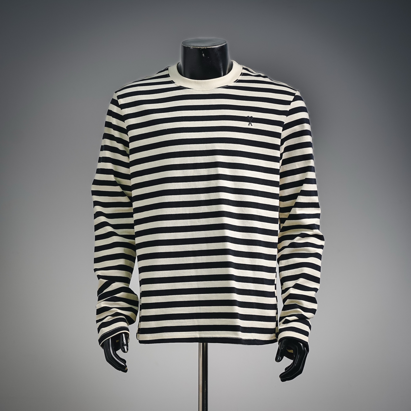 Ami striped knit sweatshirt