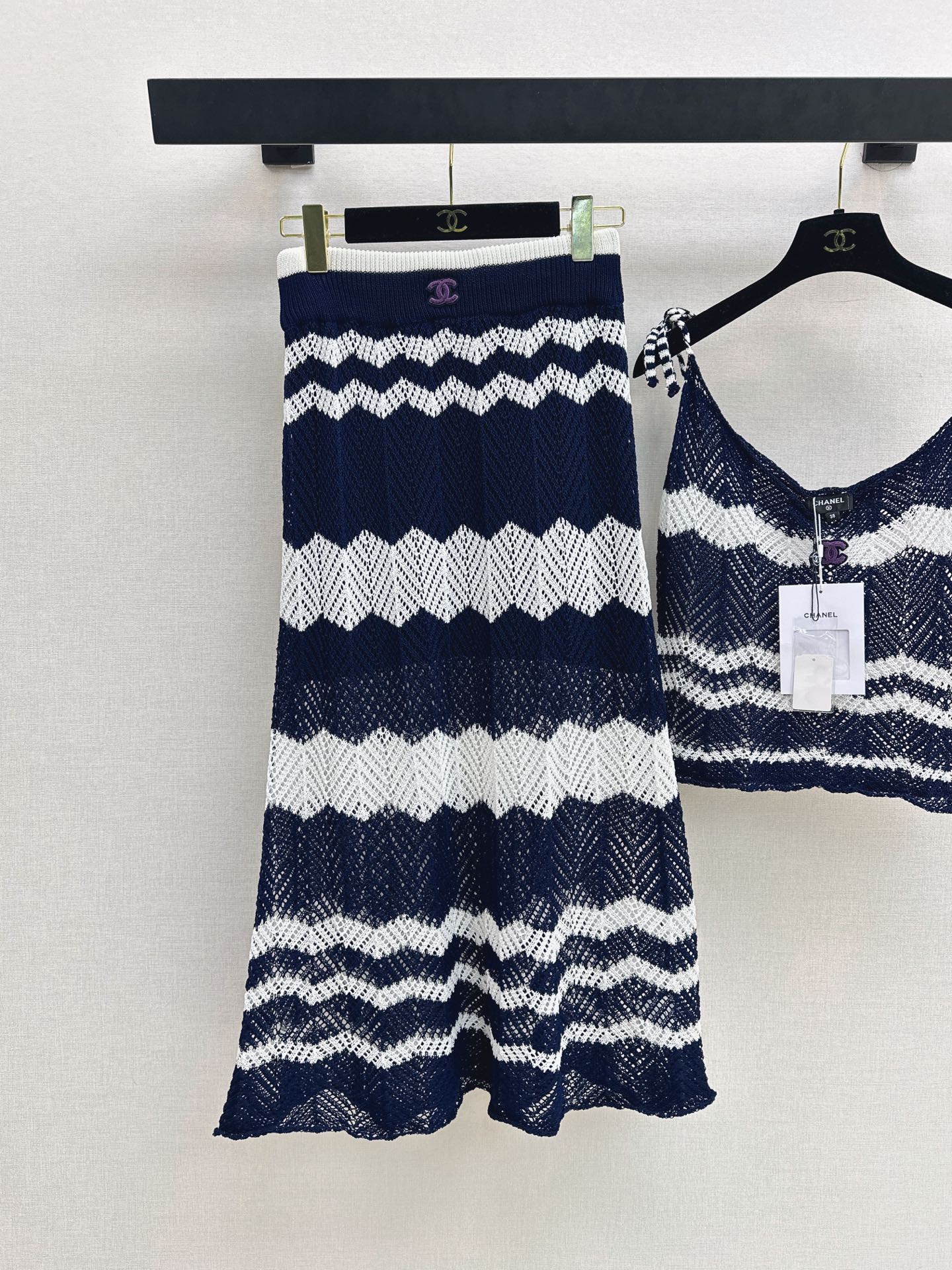 Chan 26ss camisole skirt set