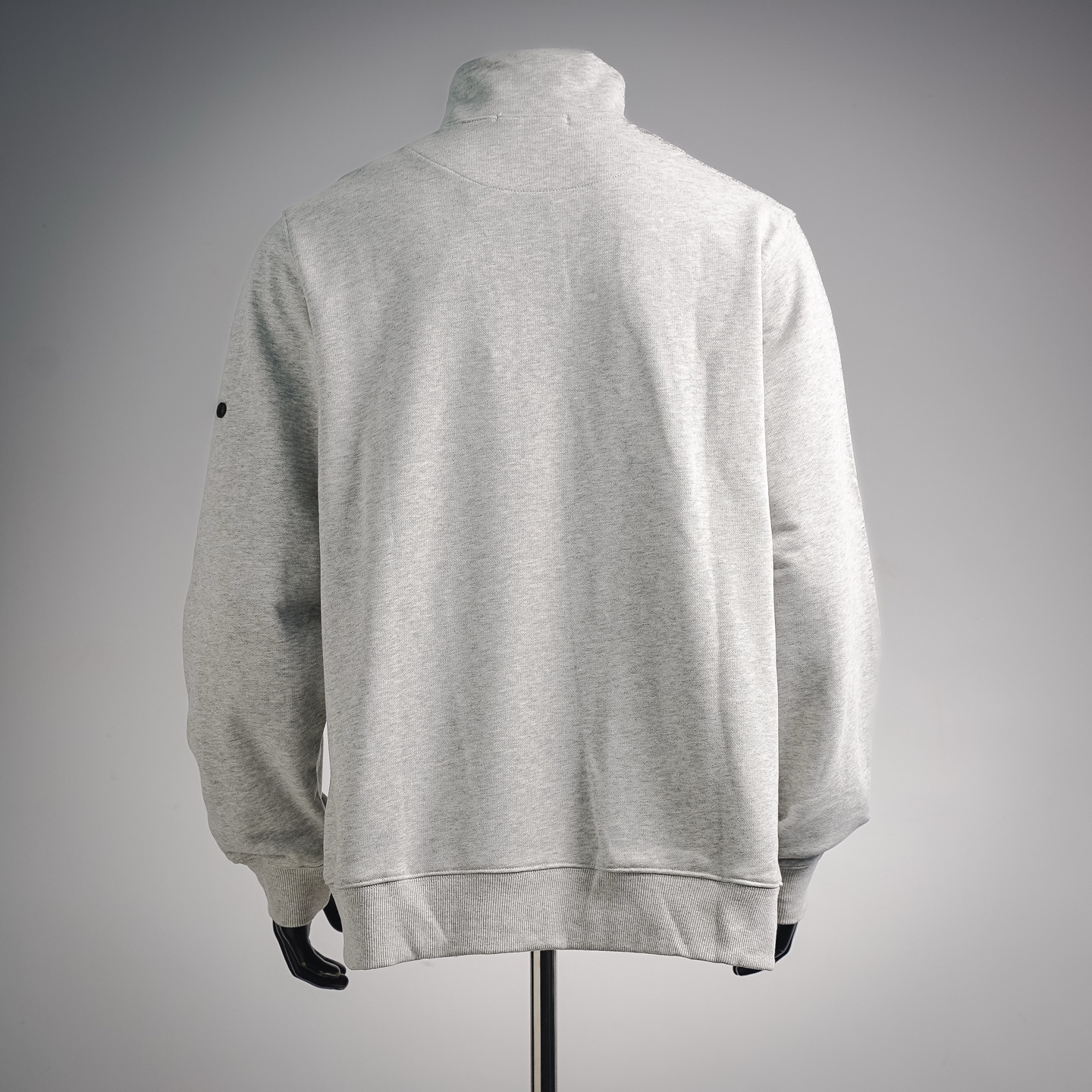 Stone zip-up sweatshirt