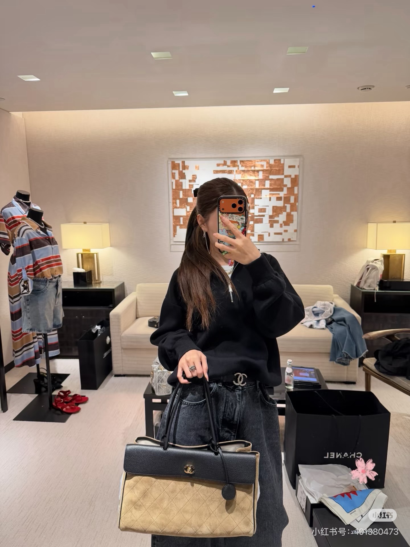 Chan 26fw zip-up knitwear