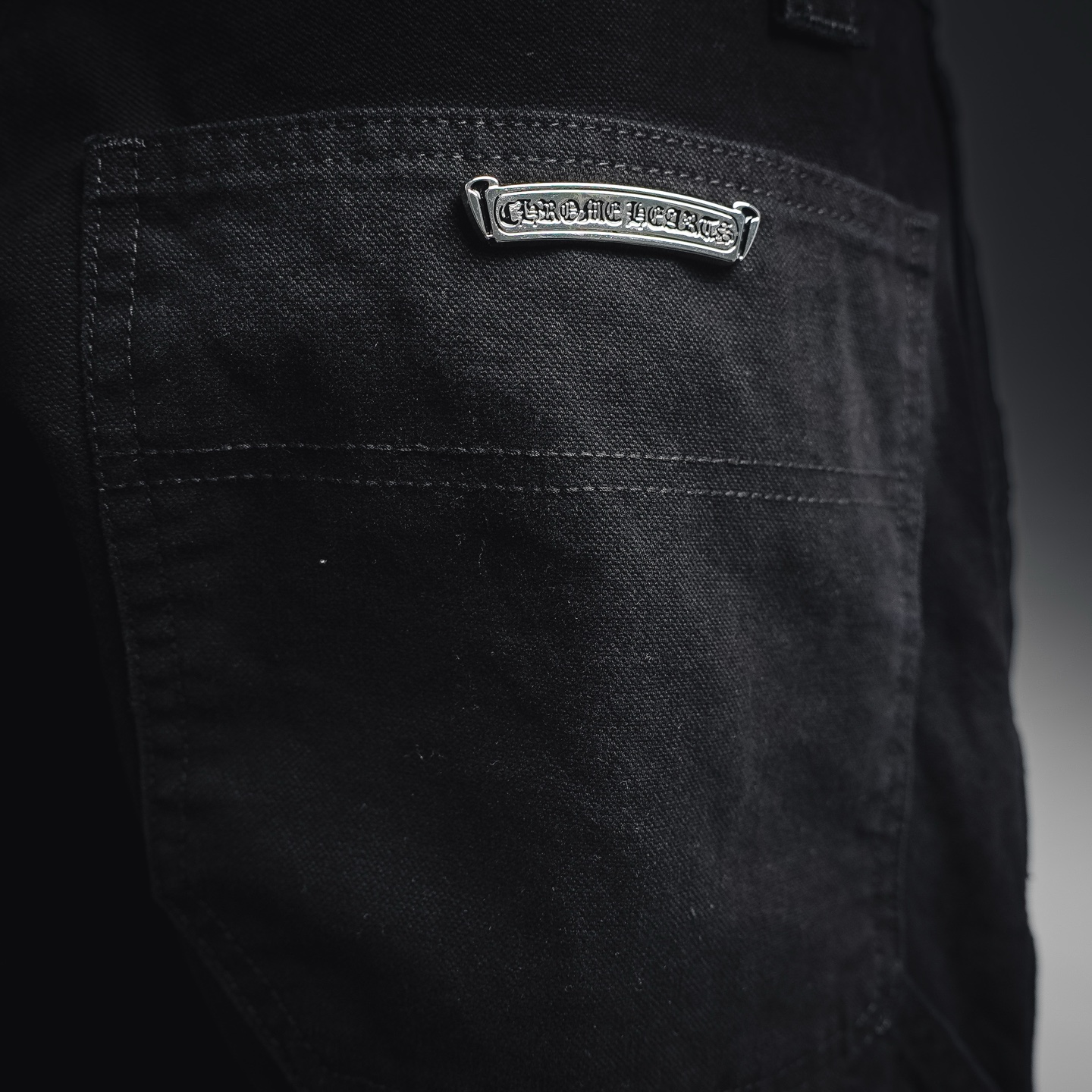 Chrome studded cargo pants