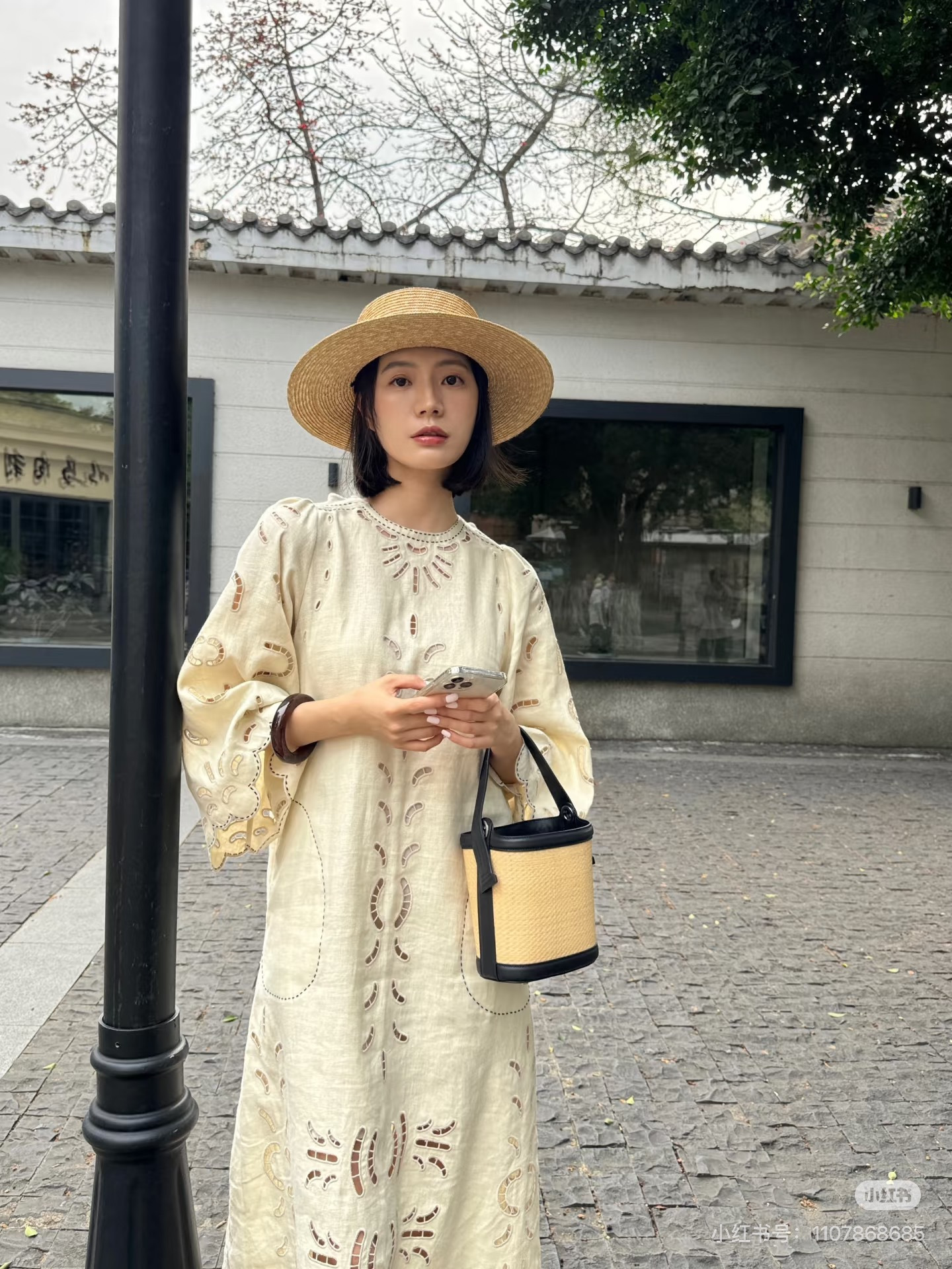 Dolc 26ss embroidery dress