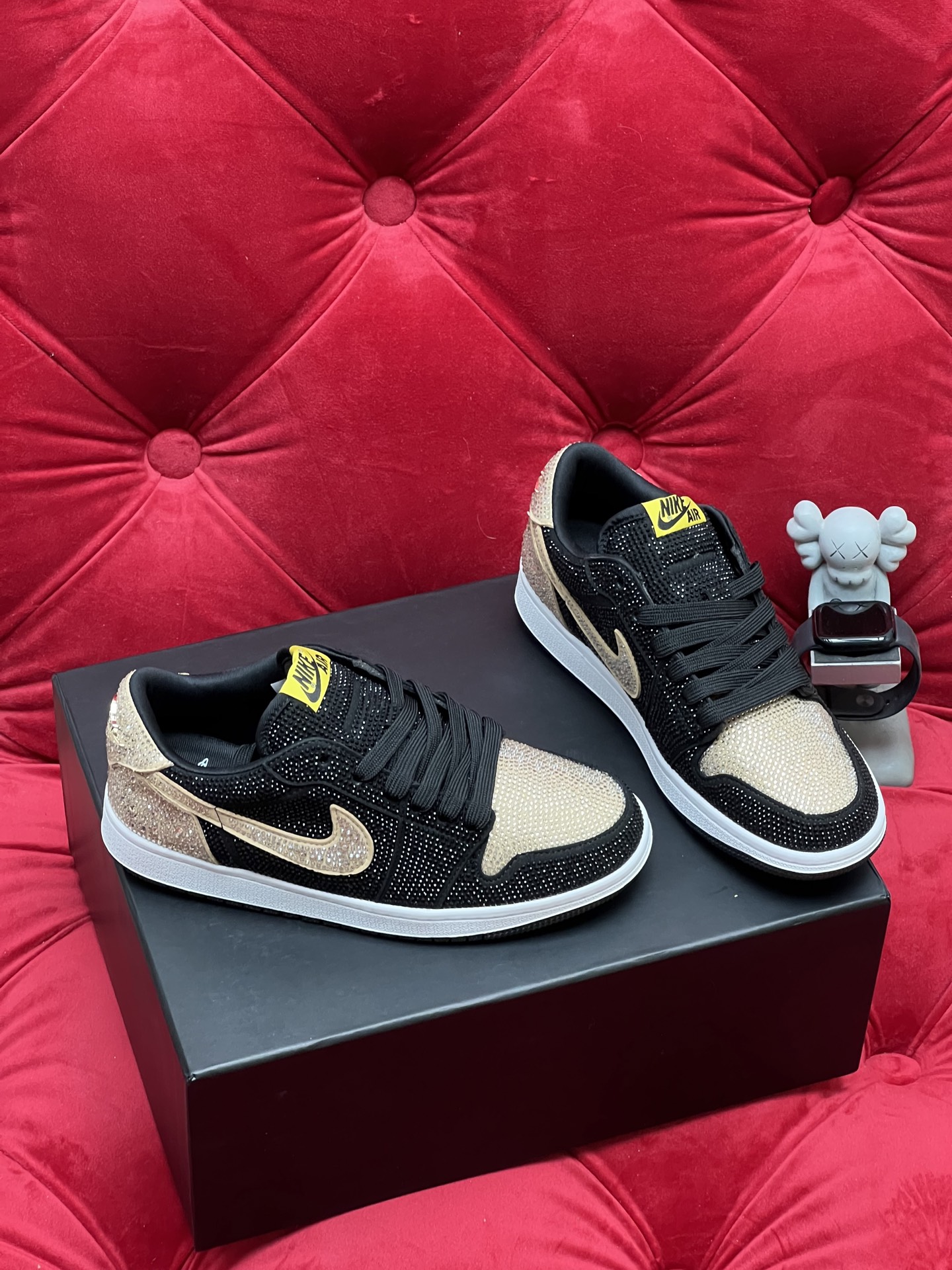 Air rhinestone sneakers