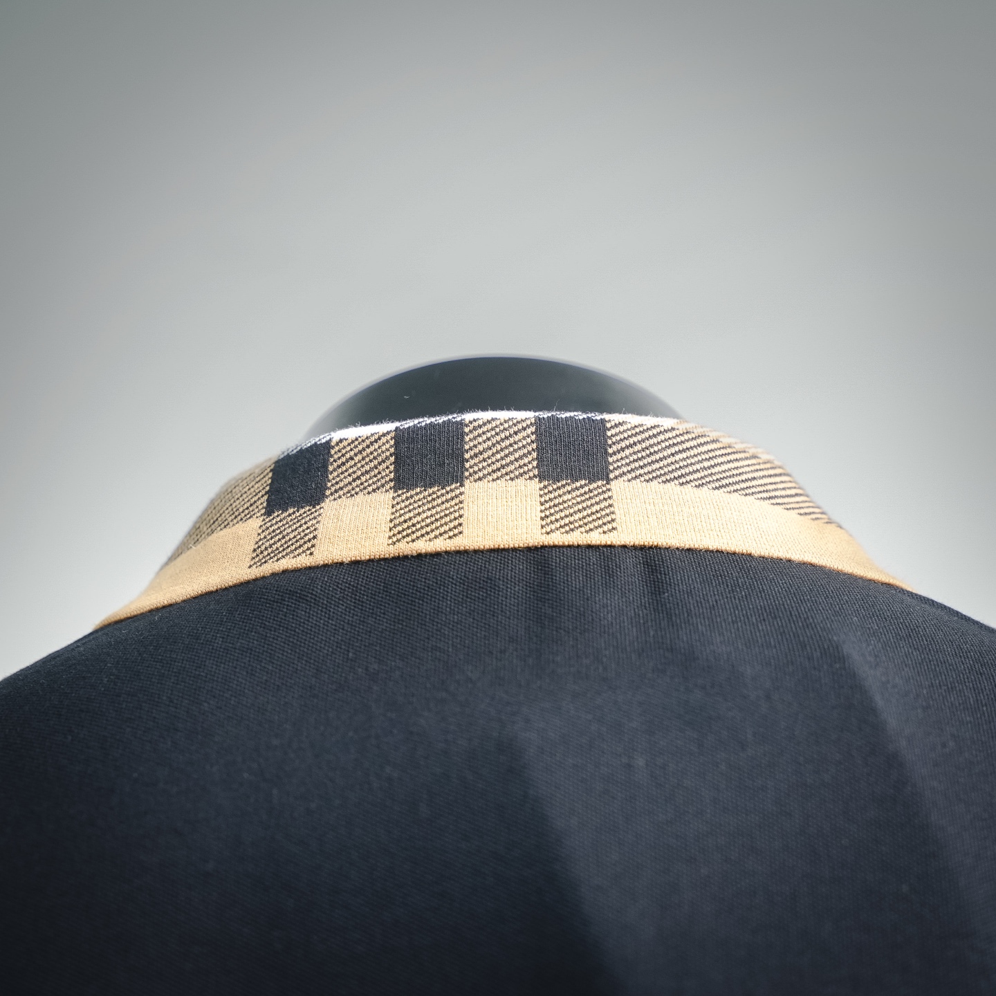 Bur collared plaid Polo