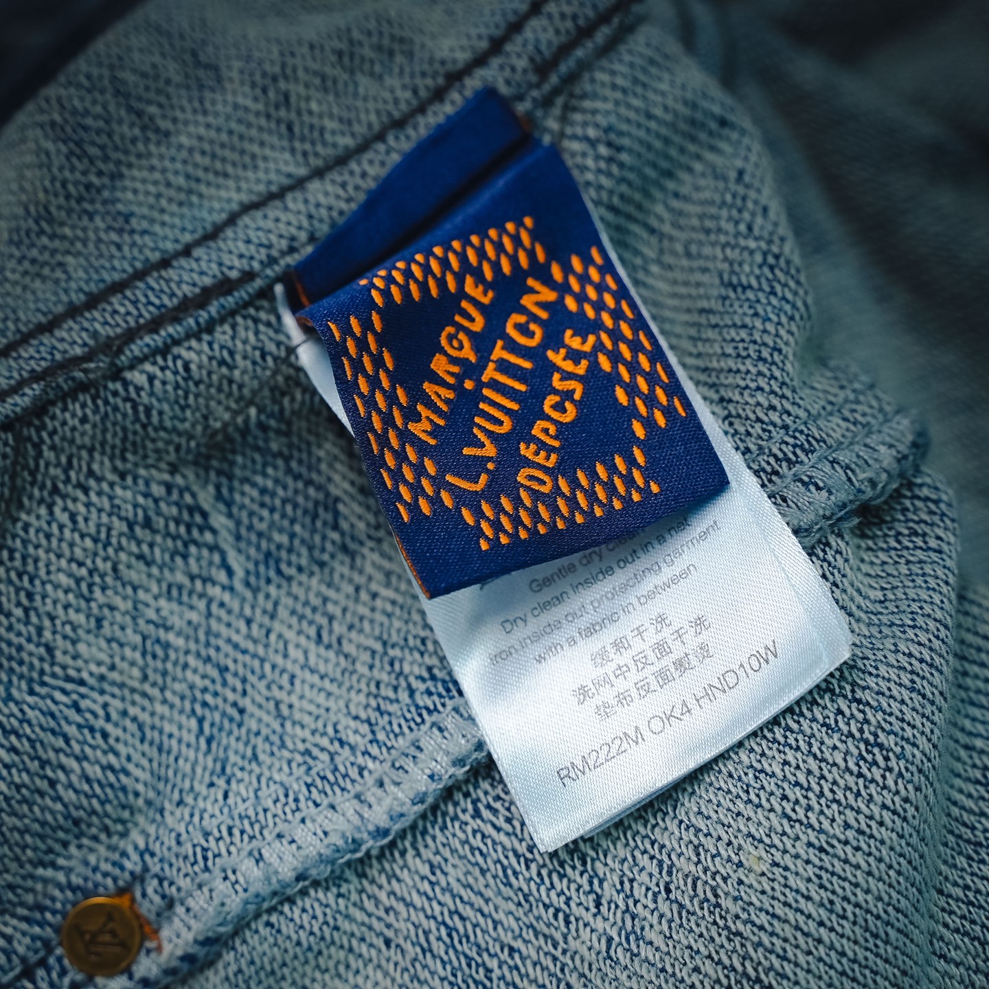 Louis checkerboard denim jacket