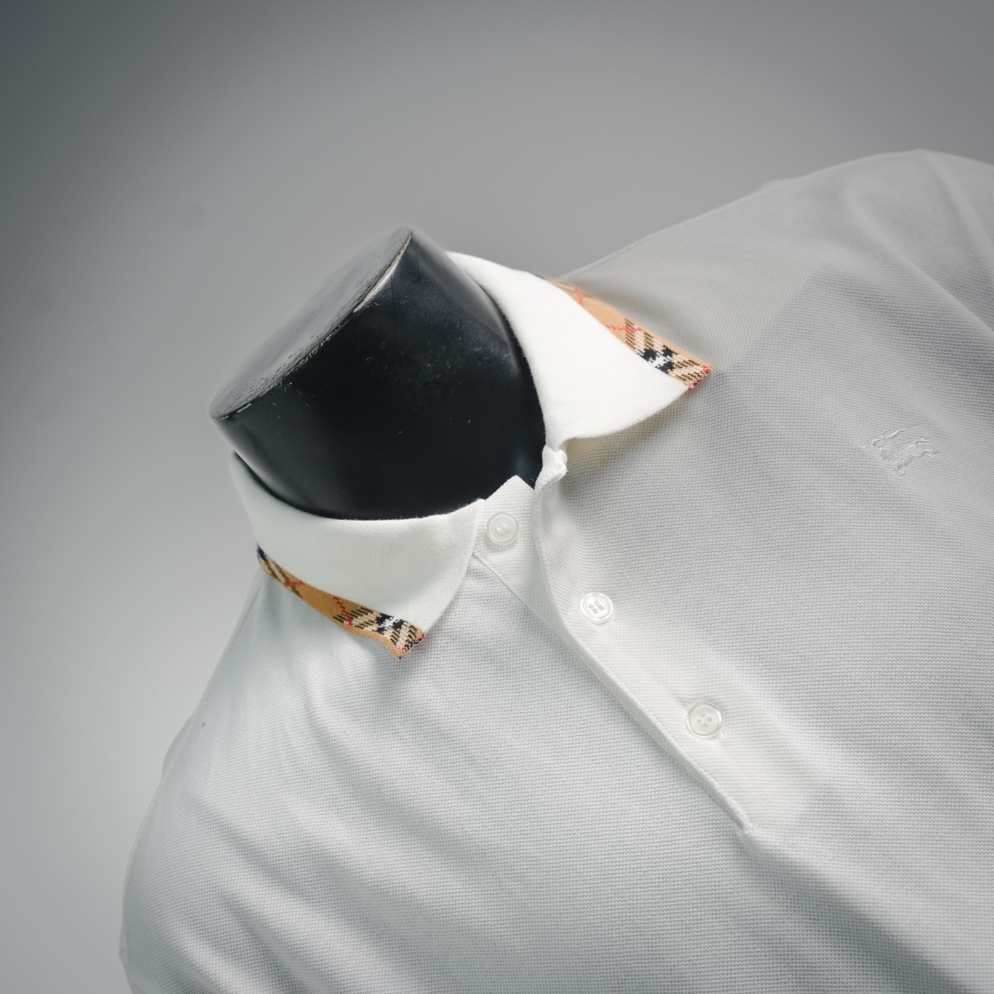 Bur plaid collared Polo